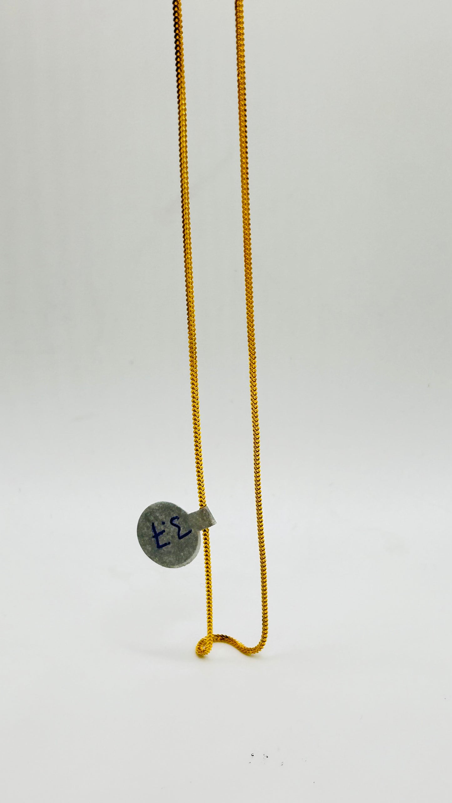 22ct Gold Chain (3.7g, 16 Inches, Hallmarked)