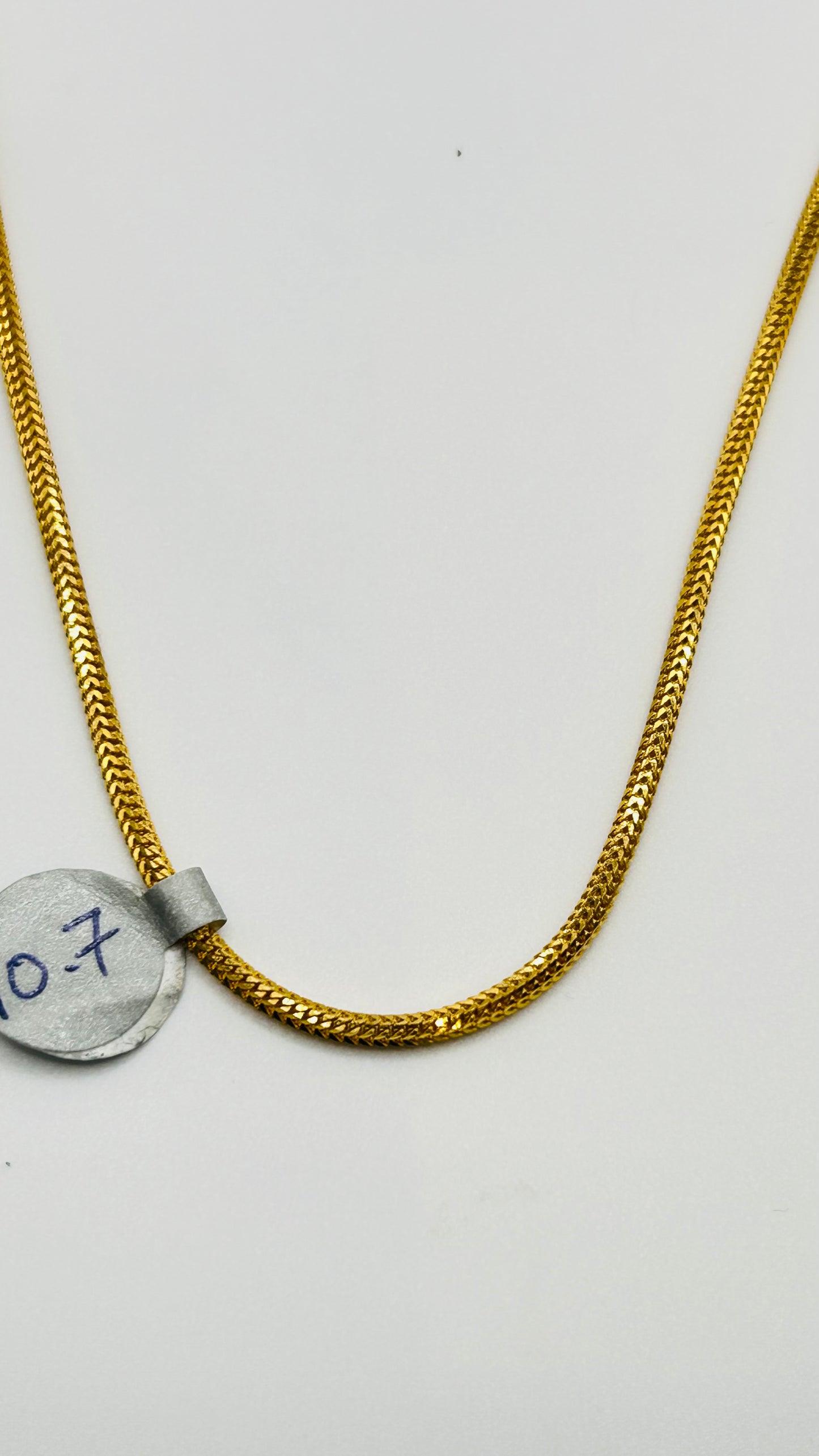 22ct Gold Chain (10.8g, 18 Inches, Hallmarked)