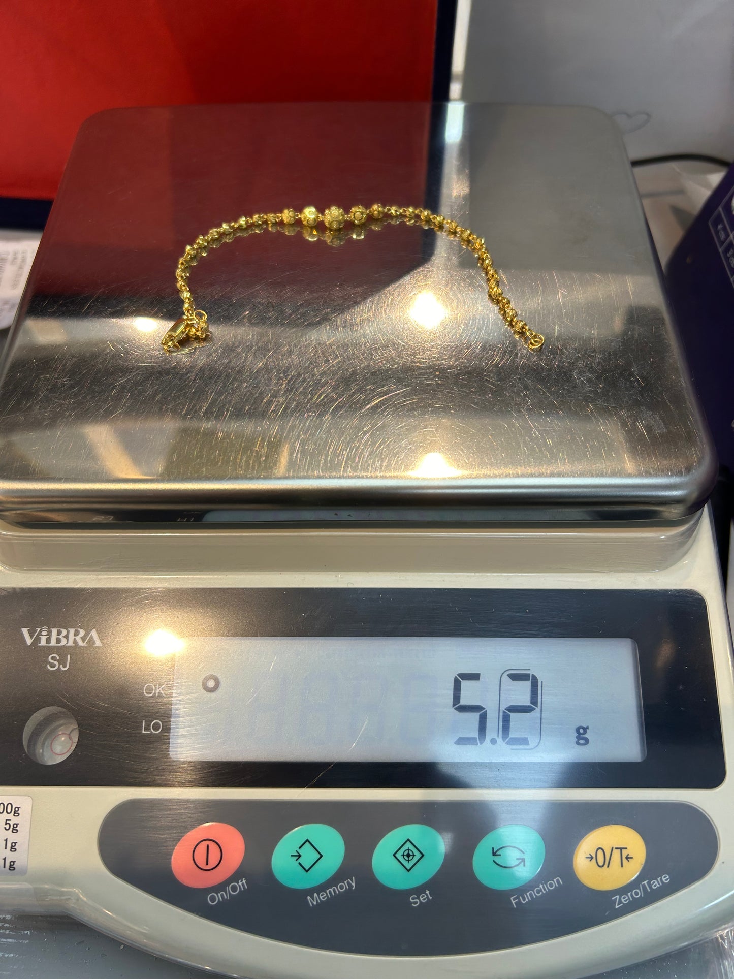 22ct Gold Bracelet – 5.2g, 8 Inches, Hallmarked