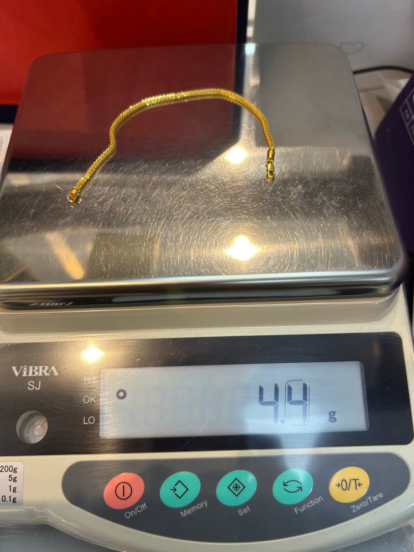 22ct Gold Bracelet – 4.4g, 7 Inches, Hallmarked