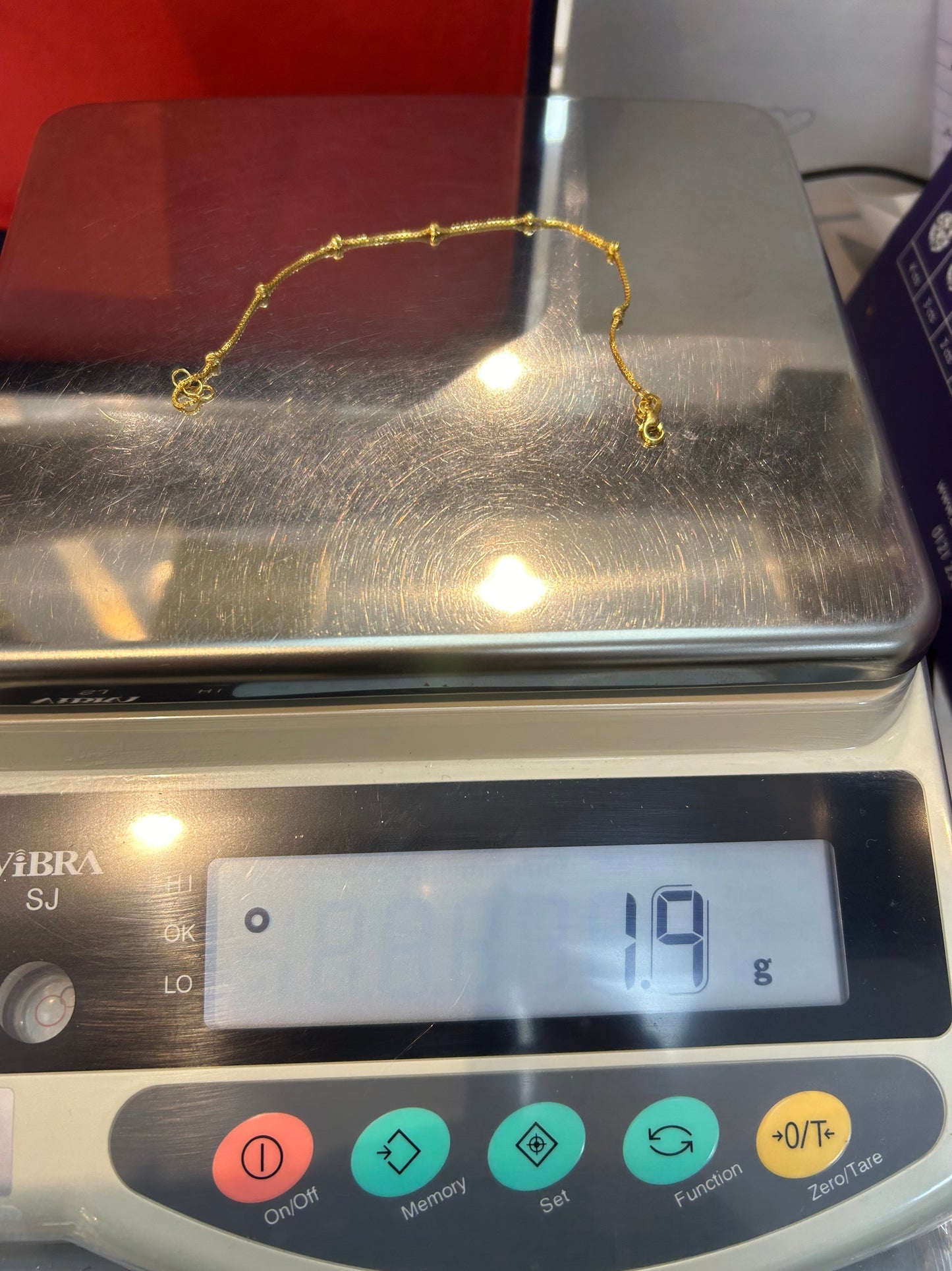 22ct Gold Bracelet – 1.9g, 8 Inches, Hallmarked