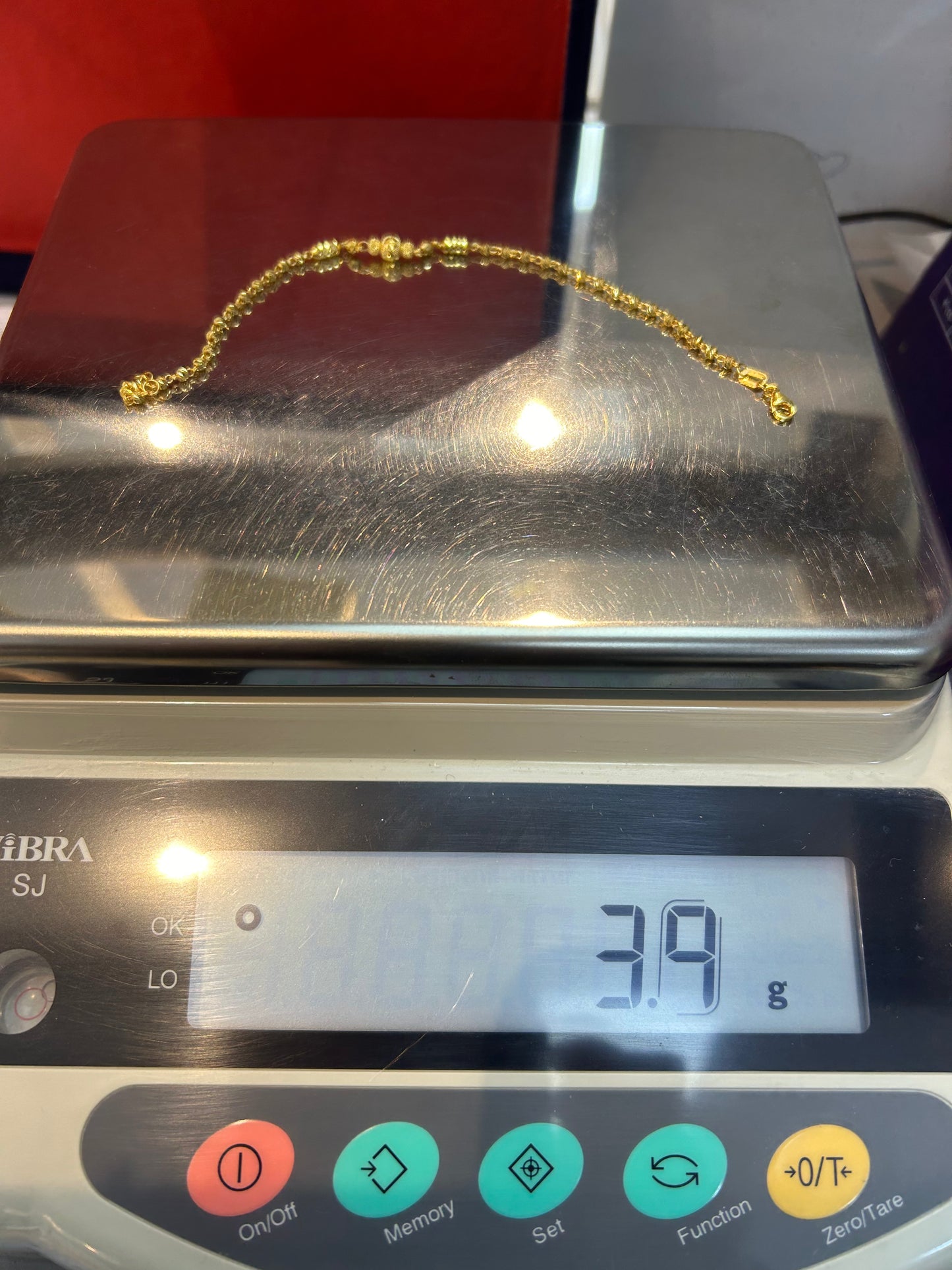 22ct Gold Bracelet – 3.9g, 7.5 Inches, Hallmarked