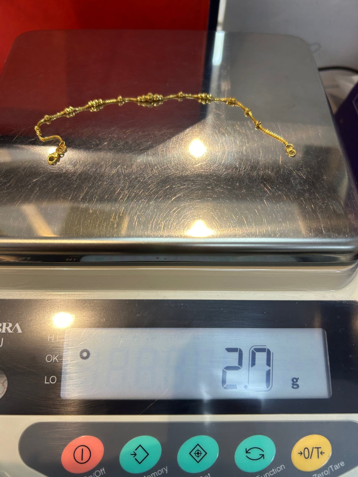 22ct Gold Bracelet – 2.7g, 8 Inches, Hallmarked