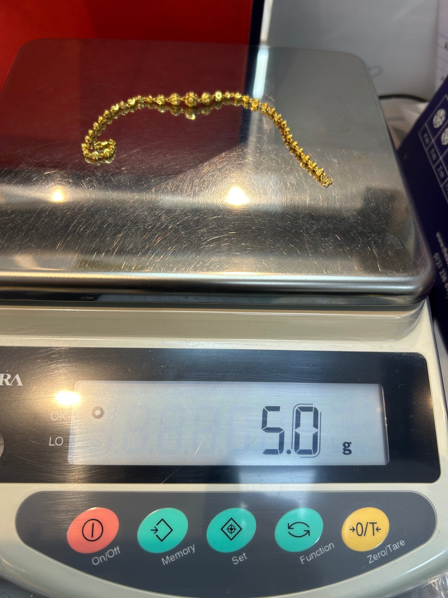 22ct Gold Bracelet – 5.0g, 7.5 Inches, Hallmarked
