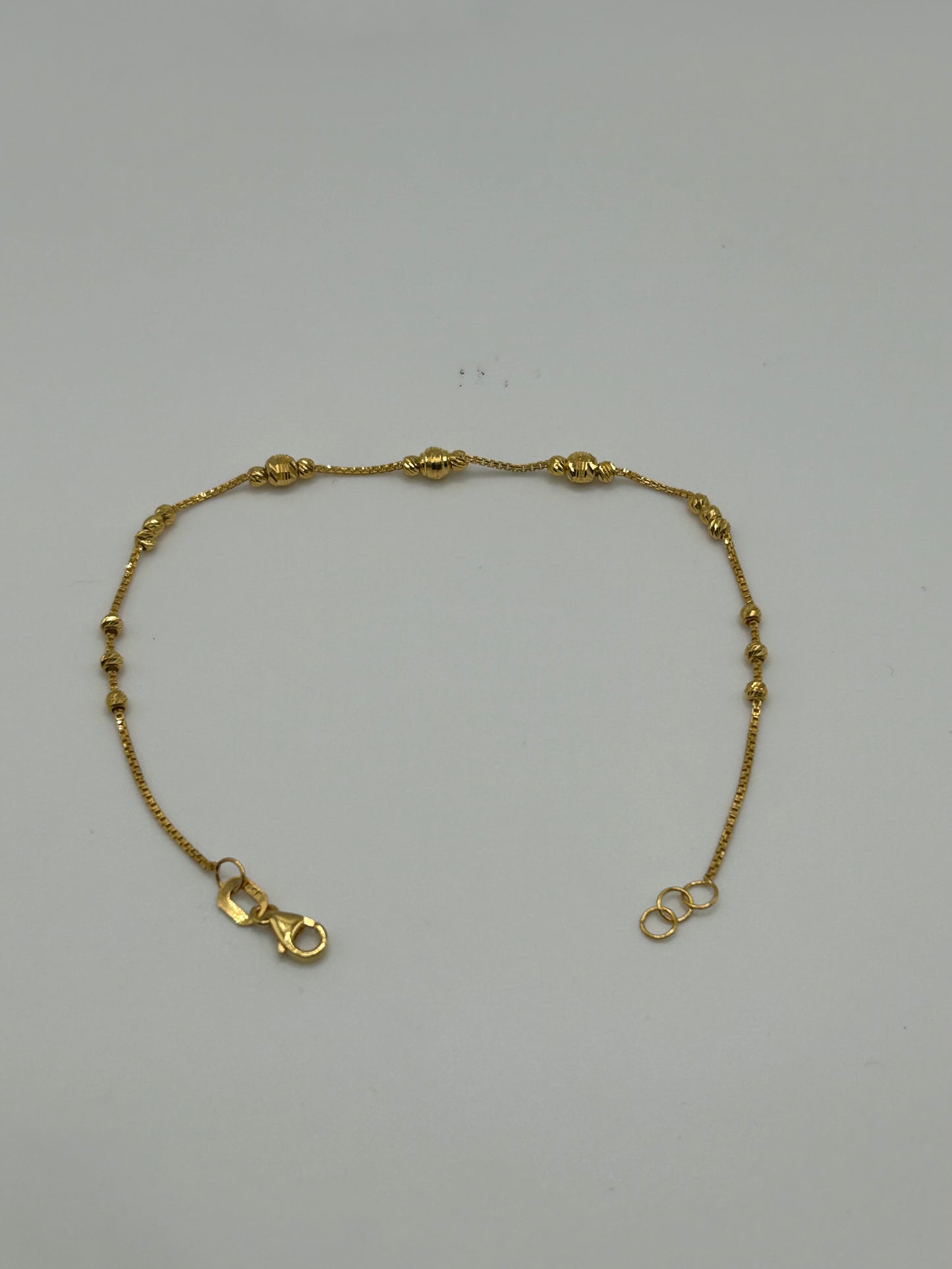 22ct Gold Bracelet 2.6 grams Hallmarked 7.5 inch