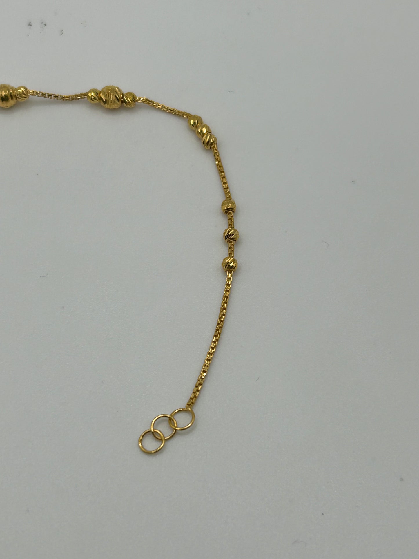 22ct Gold Bracelet 2.6 grams Hallmarked 7.5 inch