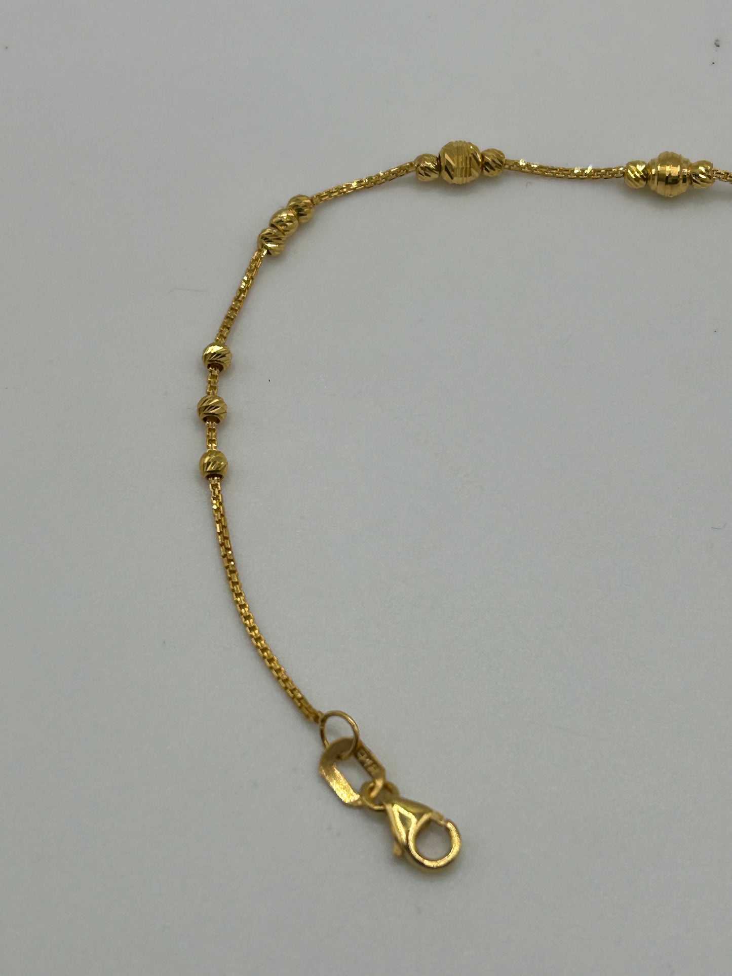 22ct Gold Bracelet 2.6 grams Hallmarked 7.5 inch