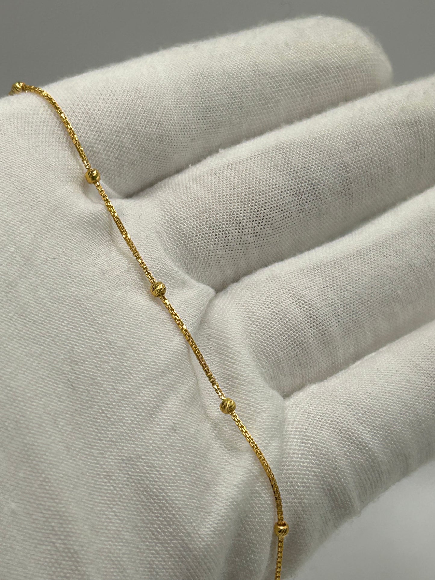 22ct Gold Bracelet – 1.9g, 8 Inches, Hallmarked