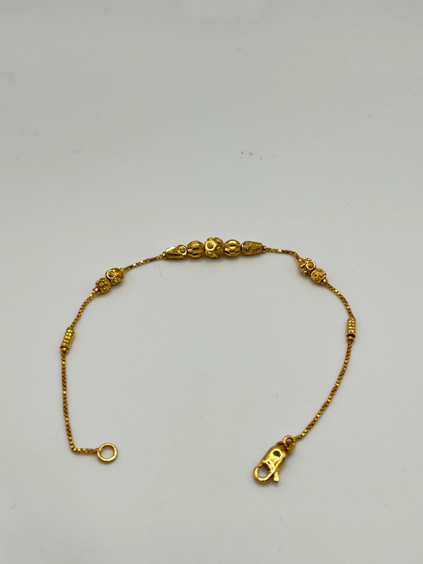 22ct Gold Bracelet – 4.2g, 7.5 Inches, Hallmarked
