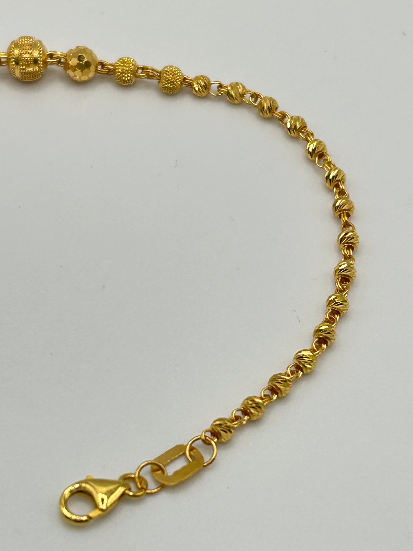 22ct Gold Bracelet – 3.9g, 8 Inches, Hallmarked