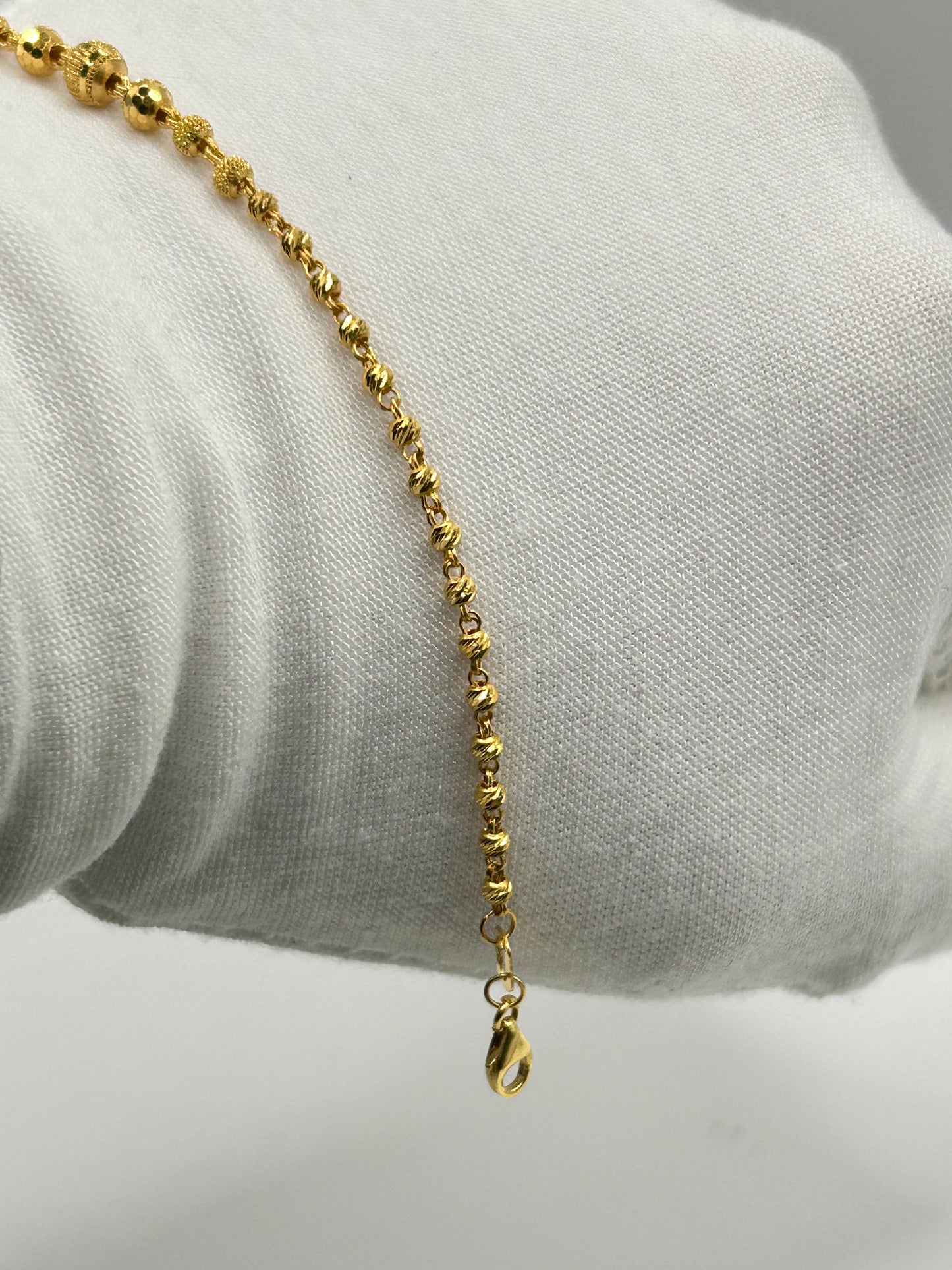 22ct Gold Bracelet – 3.9g, 8 Inches, Hallmarked