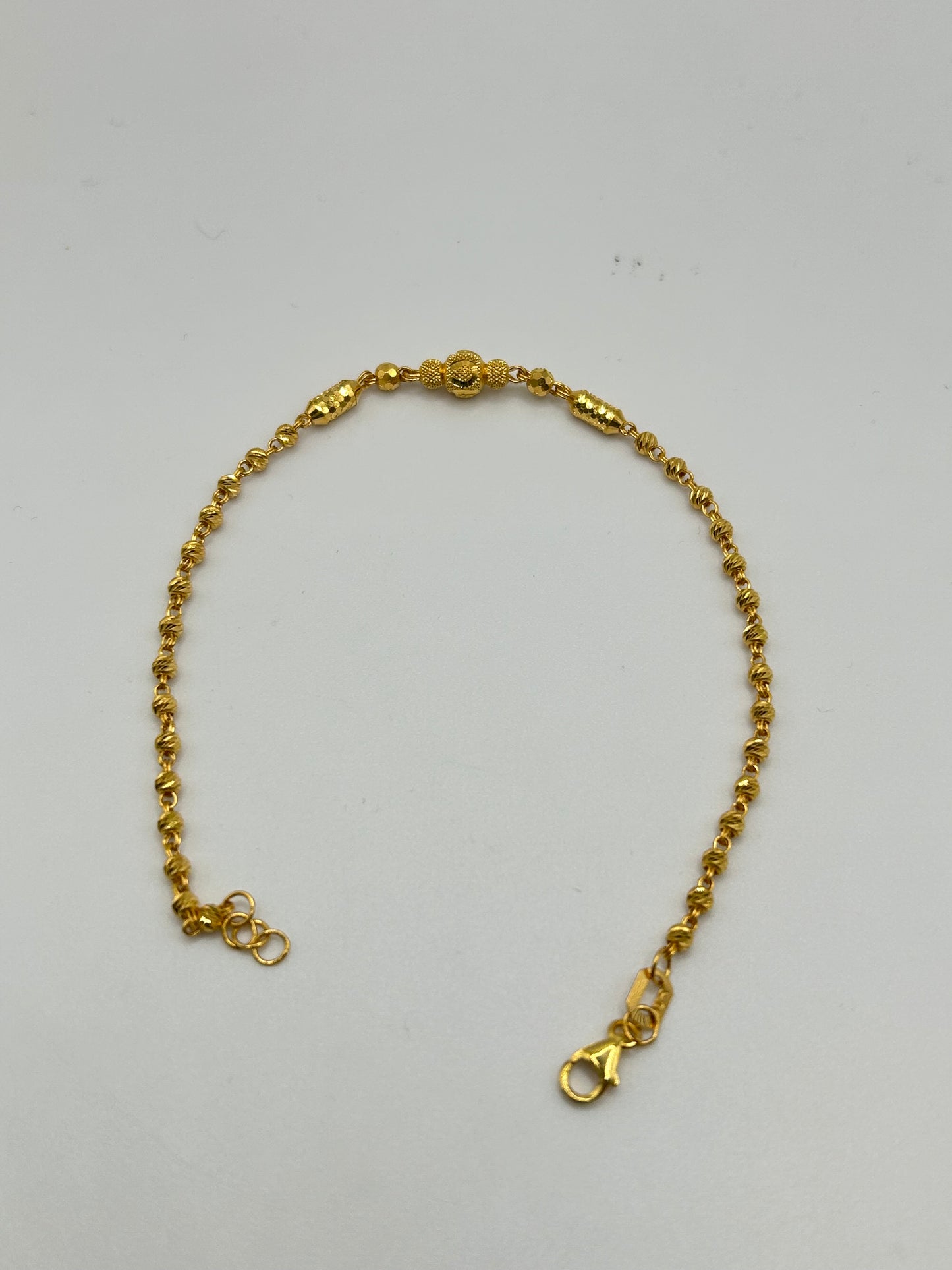 22ct Gold Bracelet – 3.9g, 7.5 Inches, Hallmarked