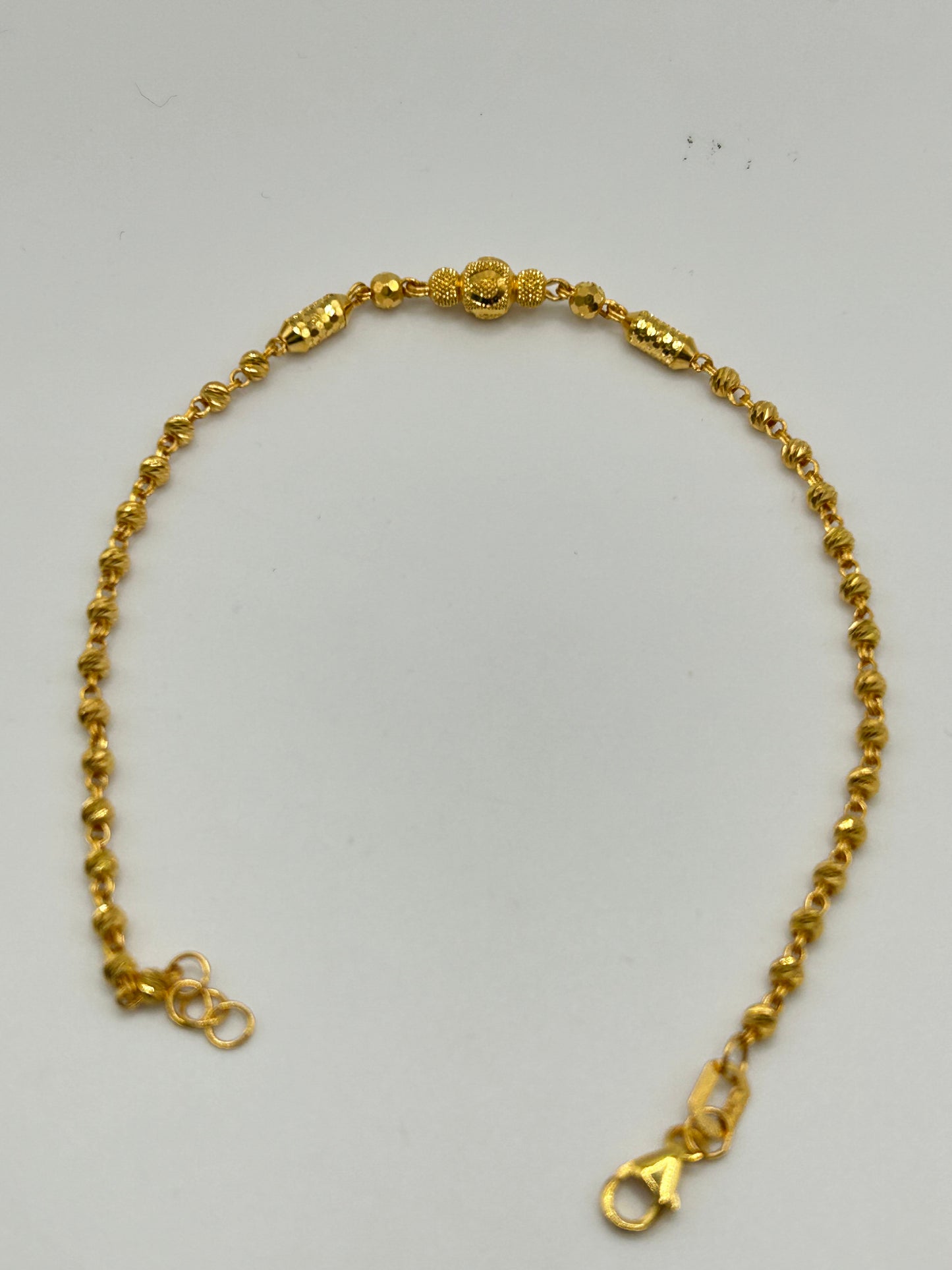 22ct Gold Bracelet – 3.9g, 7.5 Inches, Hallmarked