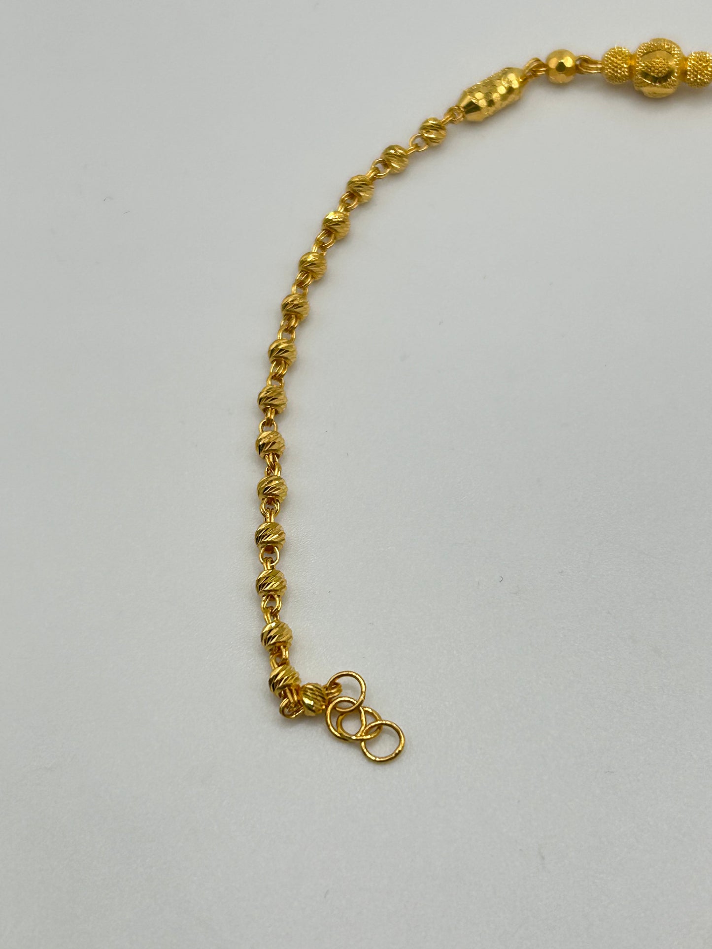 22ct Gold Bracelet – 3.9g, 7.5 Inches, Hallmarked