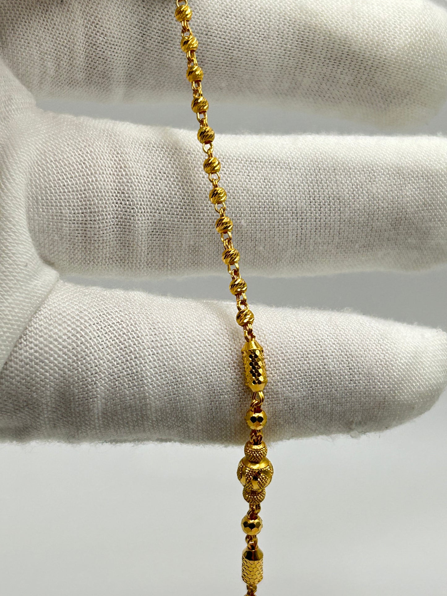 22ct Gold Bracelet – 3.9g, 7.5 Inches, Hallmarked