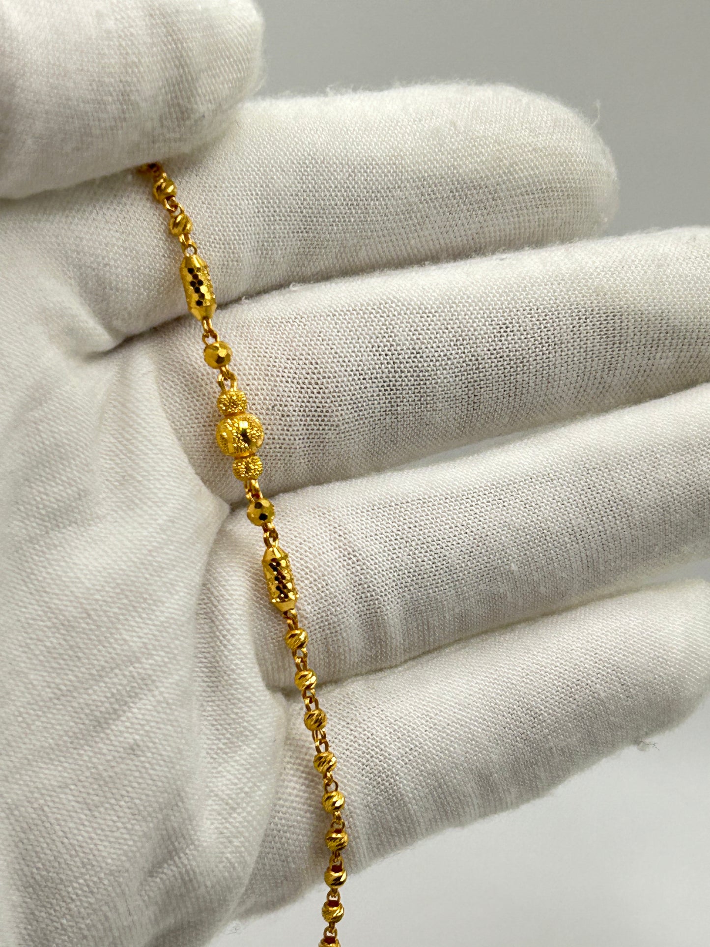 22ct Gold Bracelet – 3.9g, 7.5 Inches, Hallmarked