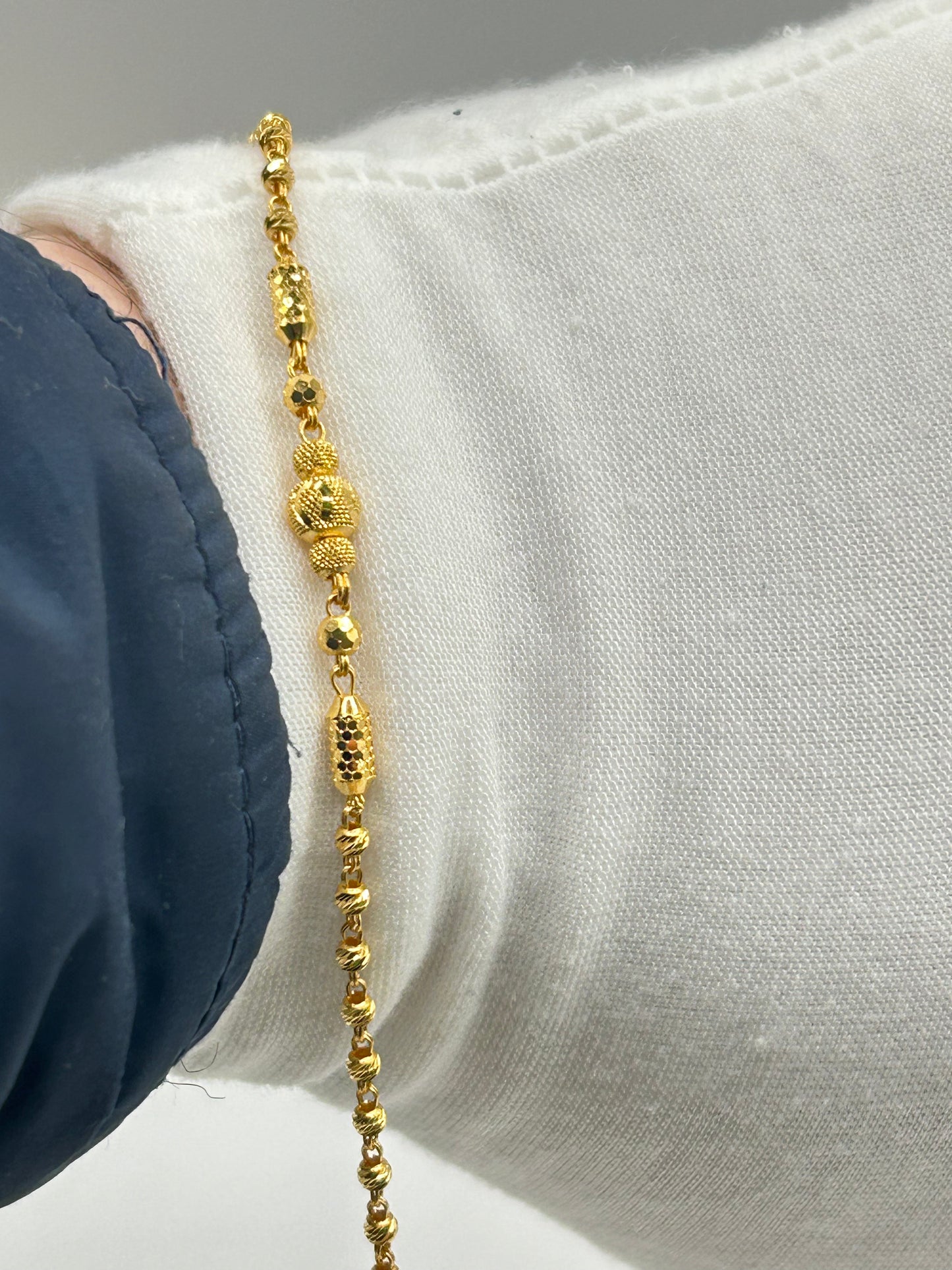 22ct Gold Bracelet – 3.9g, 7.5 Inches, Hallmarked