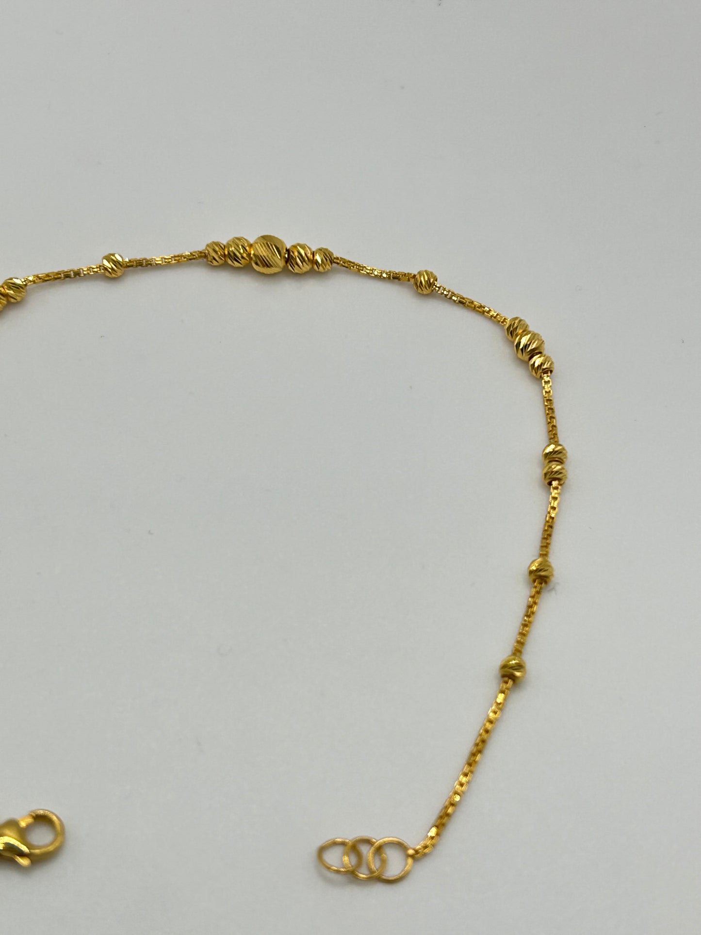 22ct Gold Bracelet – 2.6g, 7.5 Inches, Hallmarked