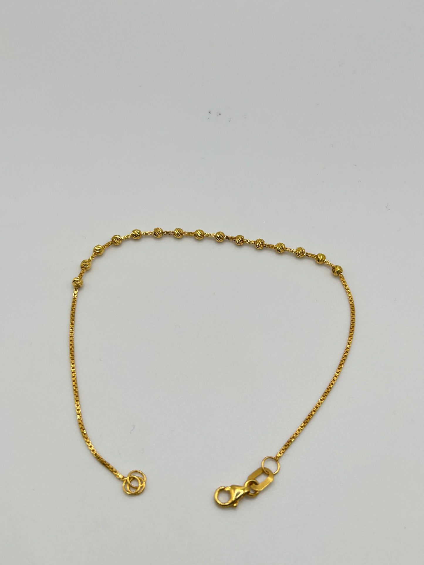 22ct Gold Bracelet – 2.2g, 7.5 Inches, Hallmarked