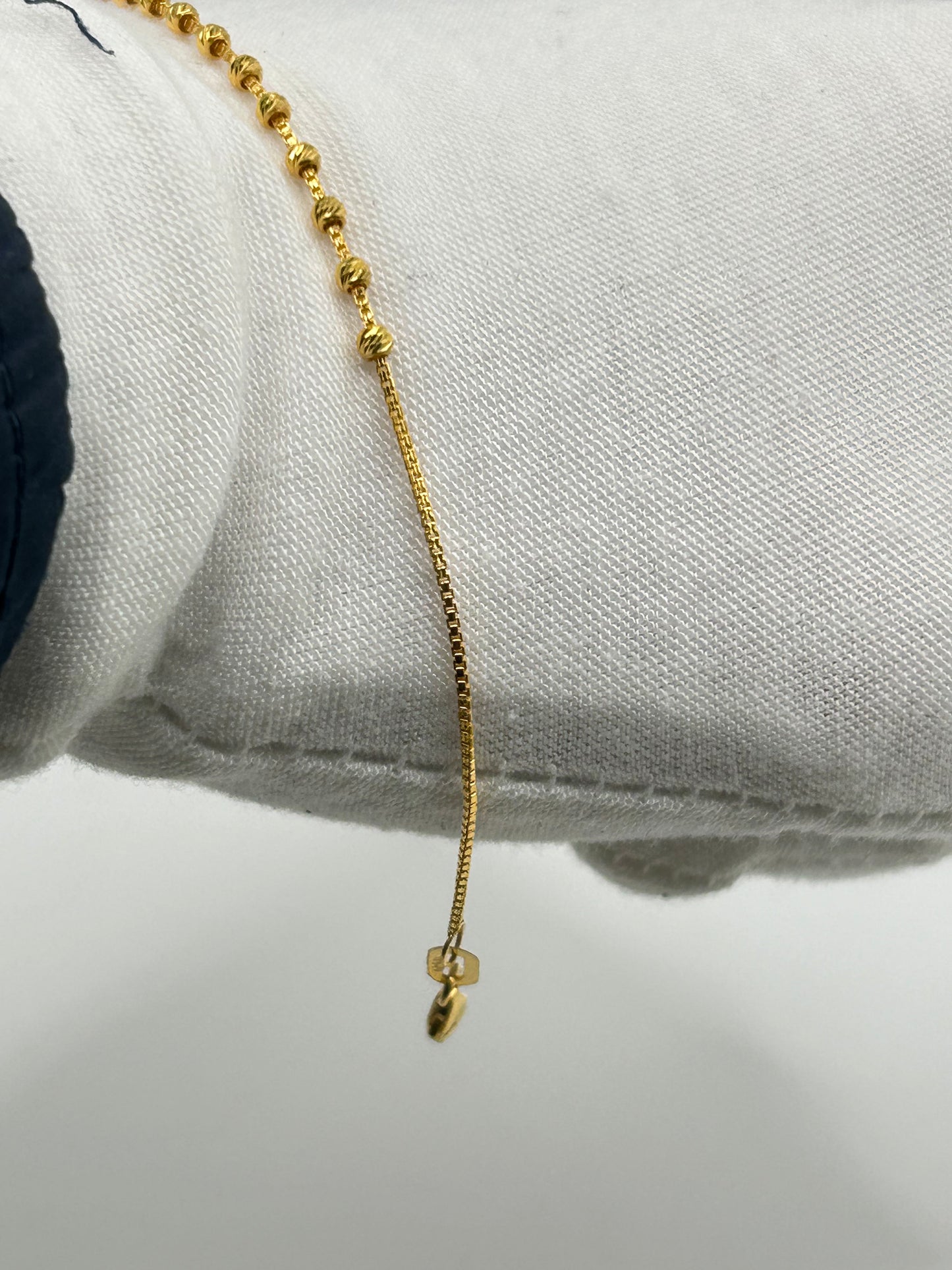 22ct Gold Bracelet – 2.2g, 7.5 Inches, Hallmarked