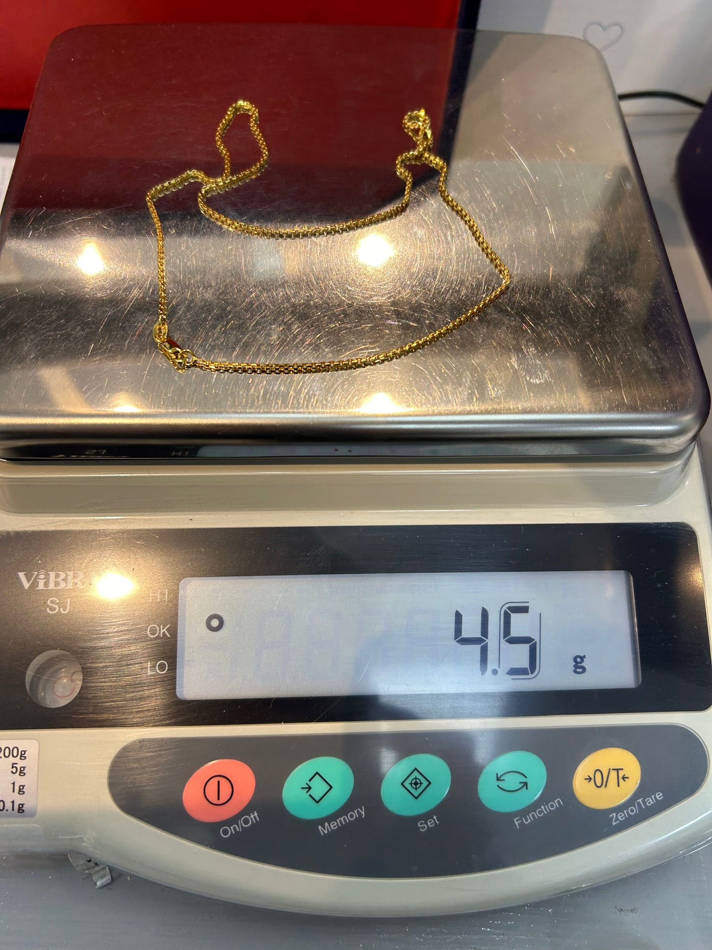 22ct Gold Chain – 4.5g, 18 Inches, Hallmarked