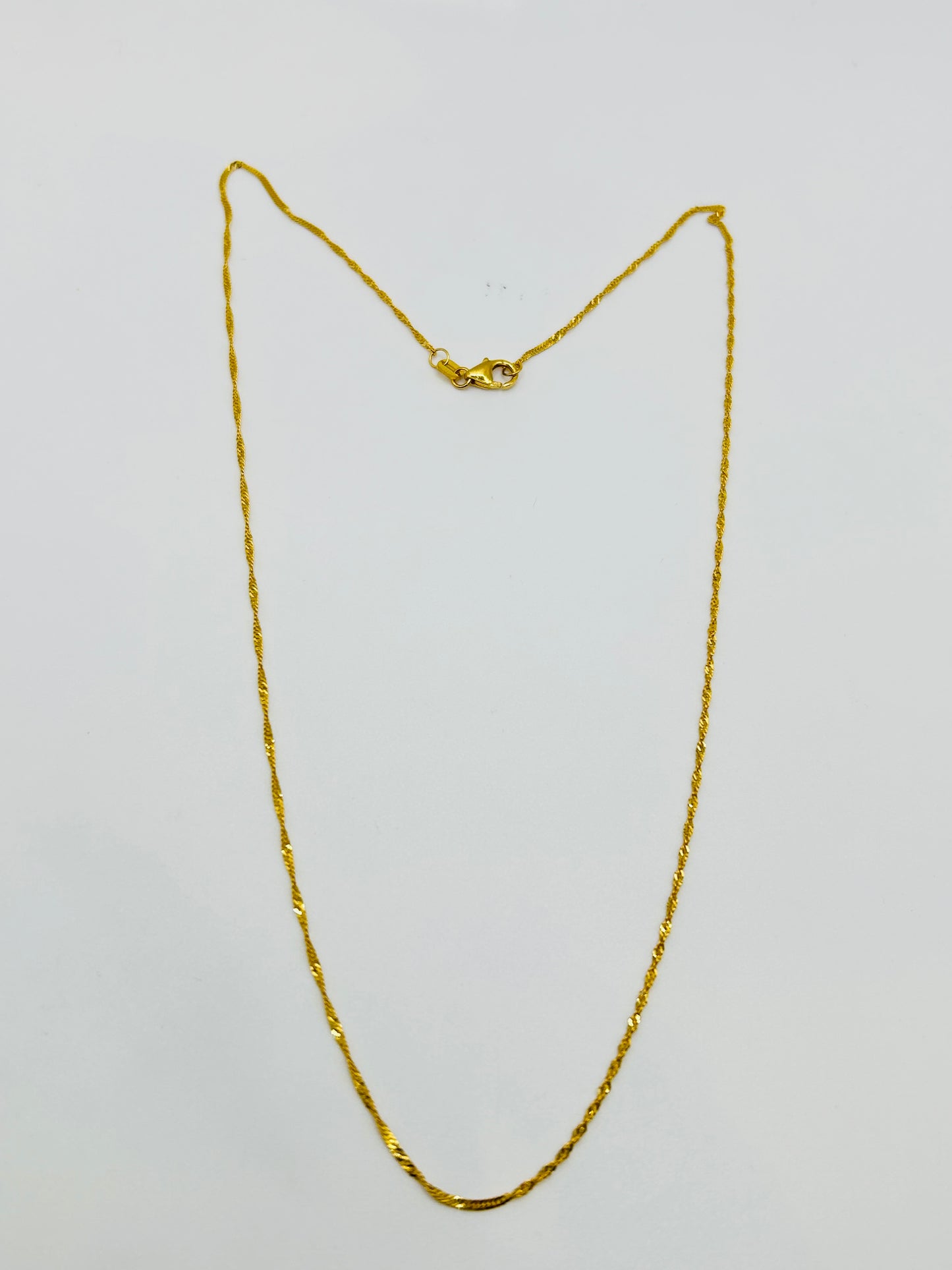 22ct Gold Chain – 2.1g, 18 Inches, Hallmarked
