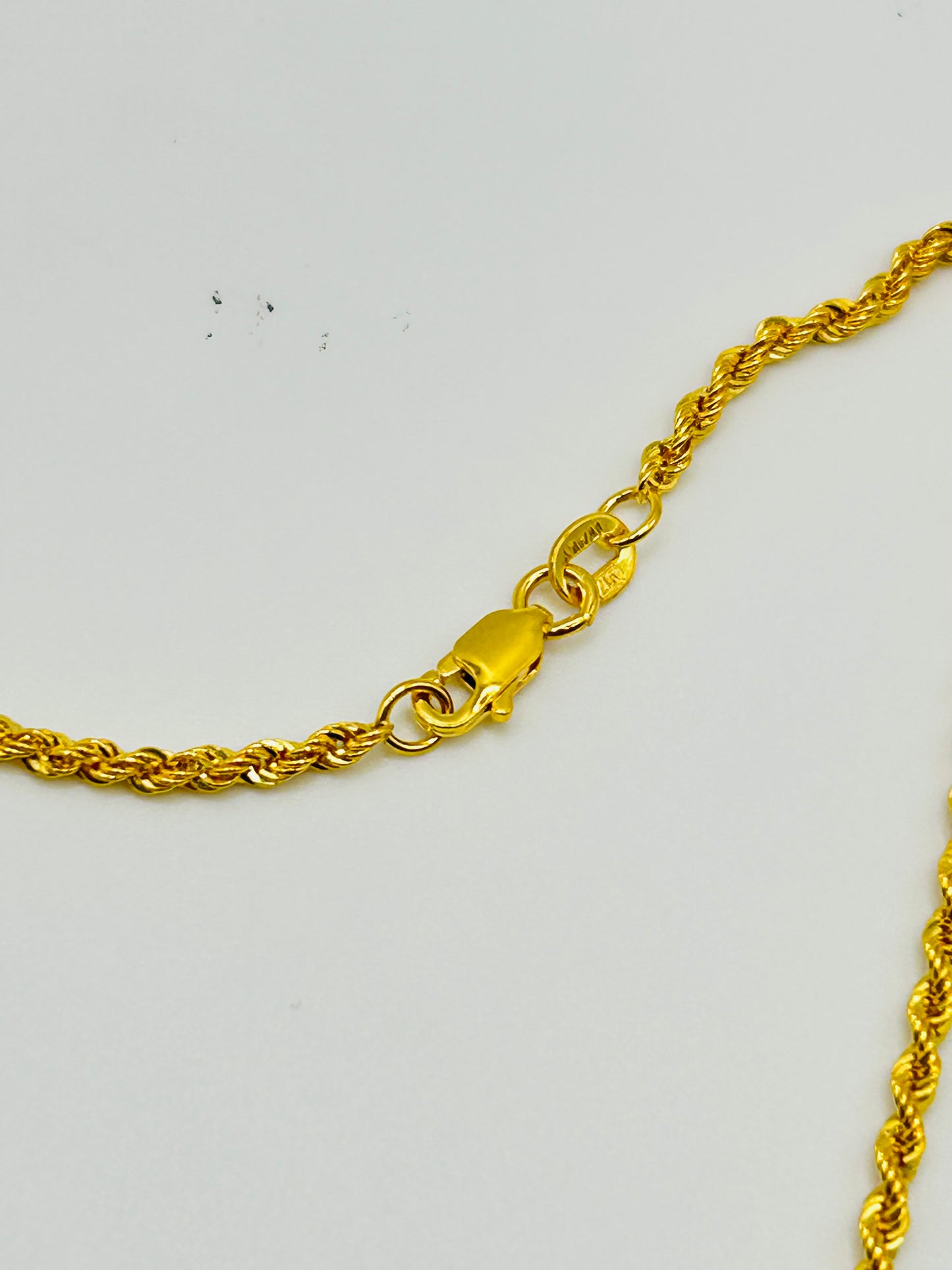 22ct Gold Rope Chain (Hollow) – 3.5g, 18 Inches, Hallmarked