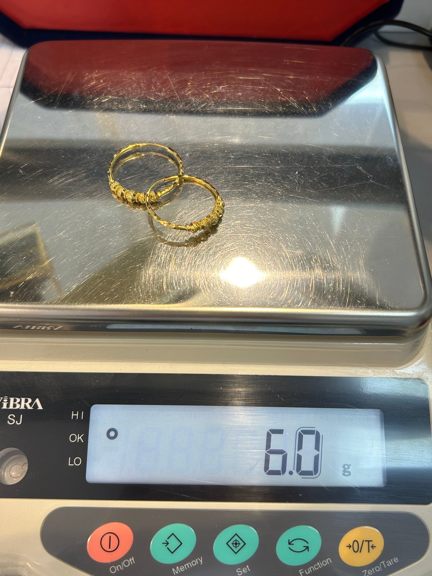 22ct Gold Earrings – 6.0g, Hallmarked