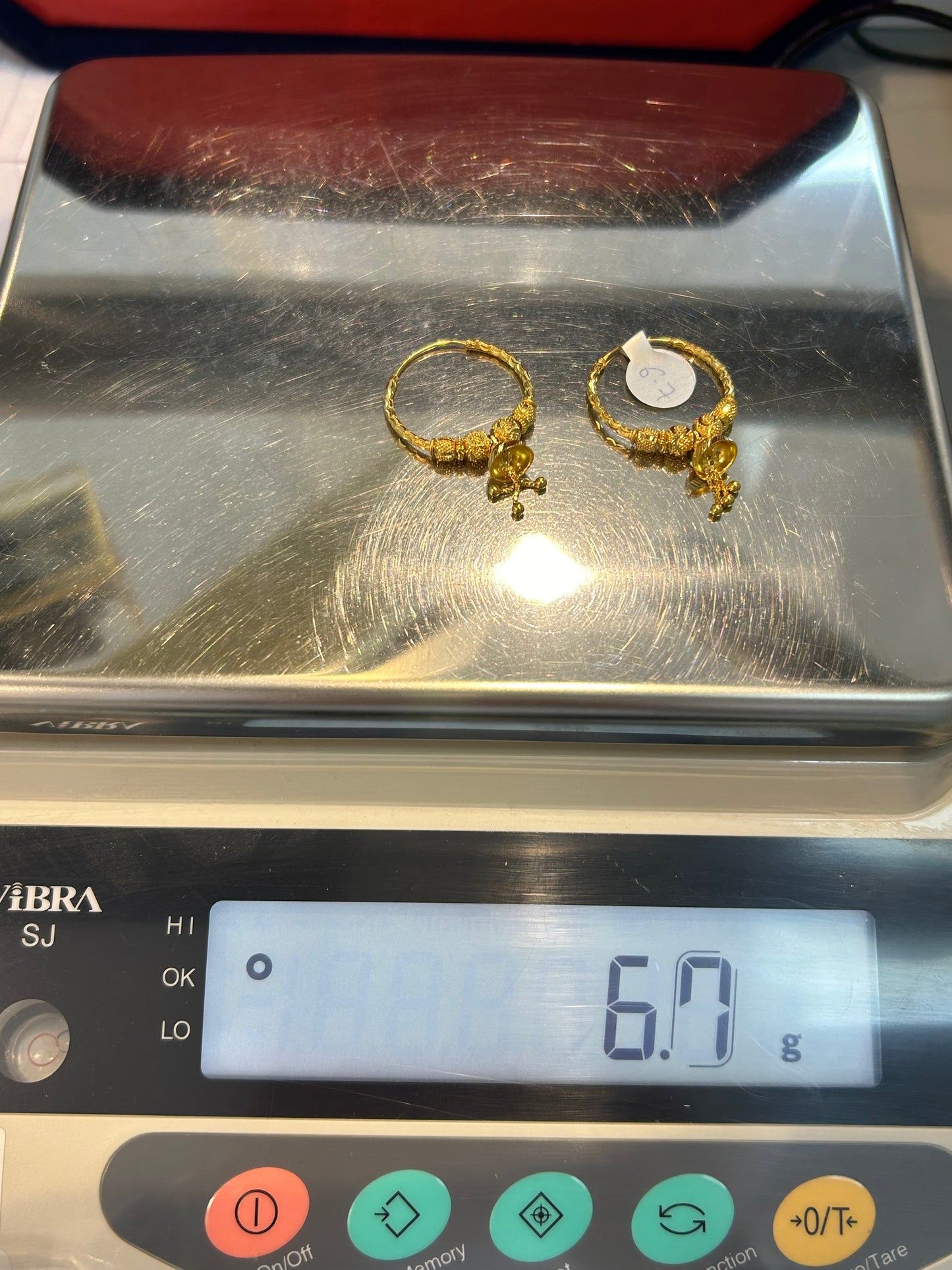 22ct Gold Earrings – 6.7g, Hallmarked
