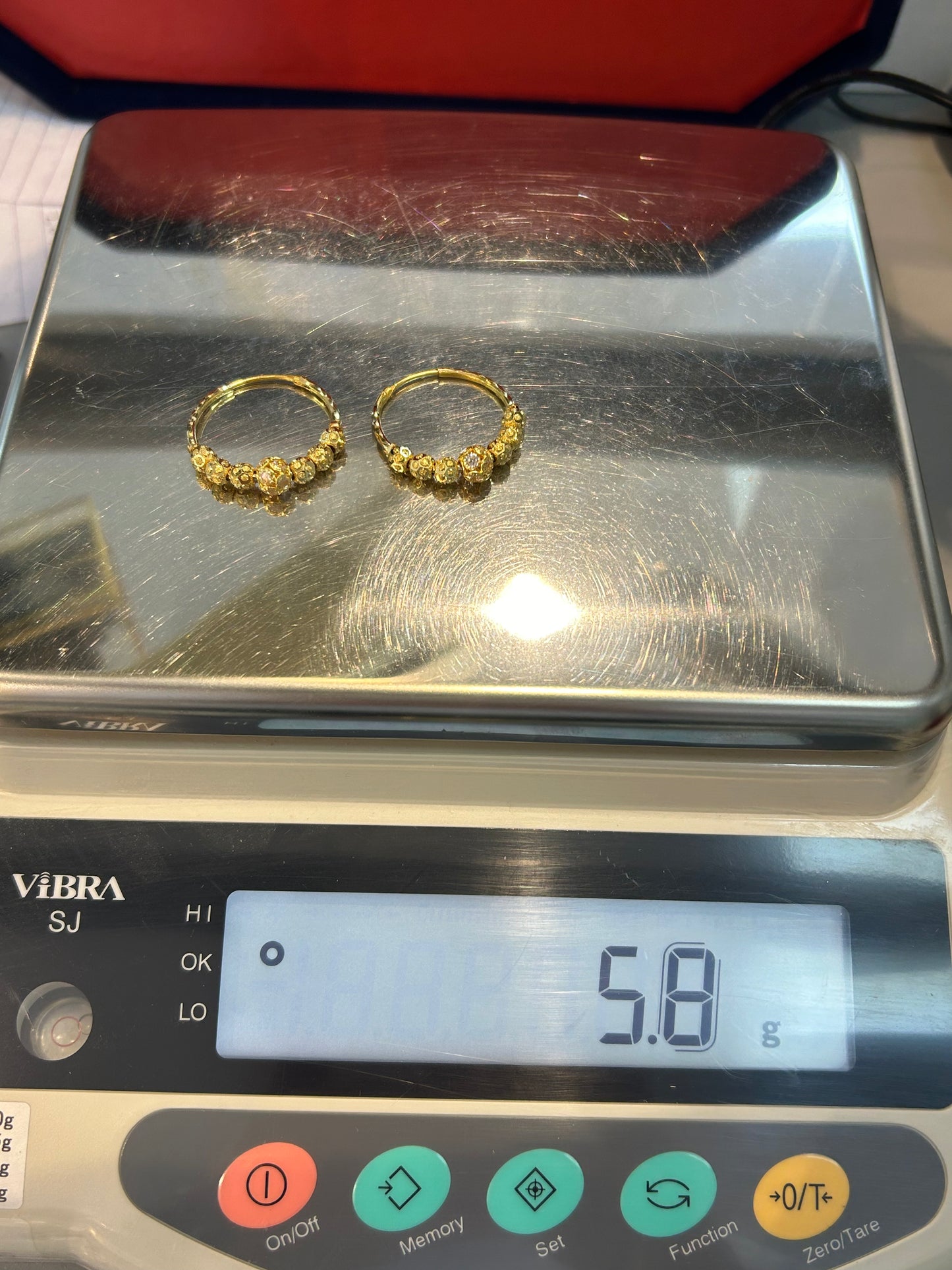 22ct Gold Earrings – 5.8g, Hallmarked