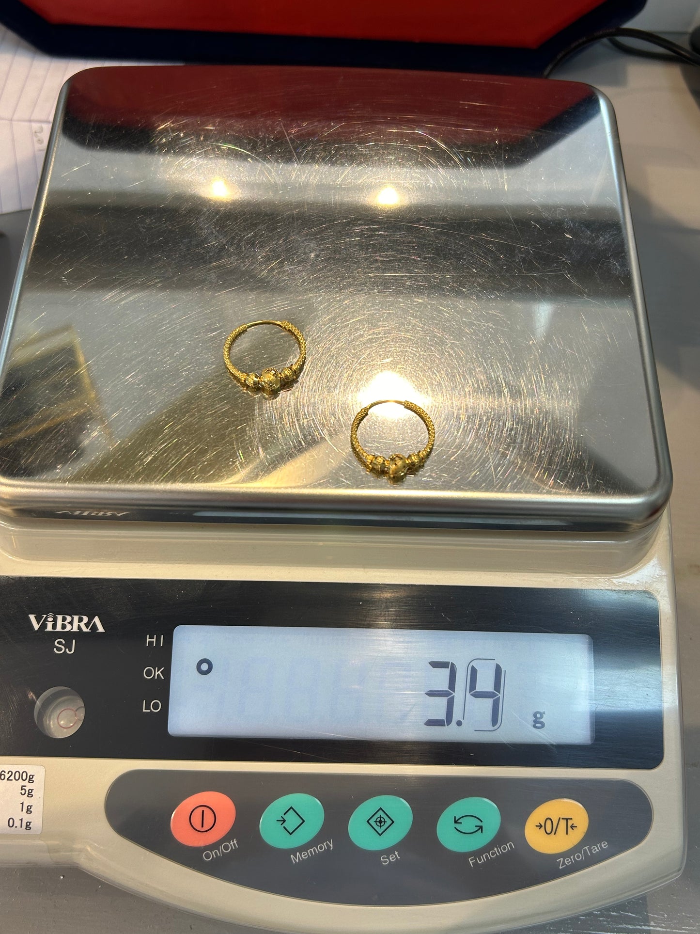 22ct Gold Earrings – 3.4g, Hallmarked
