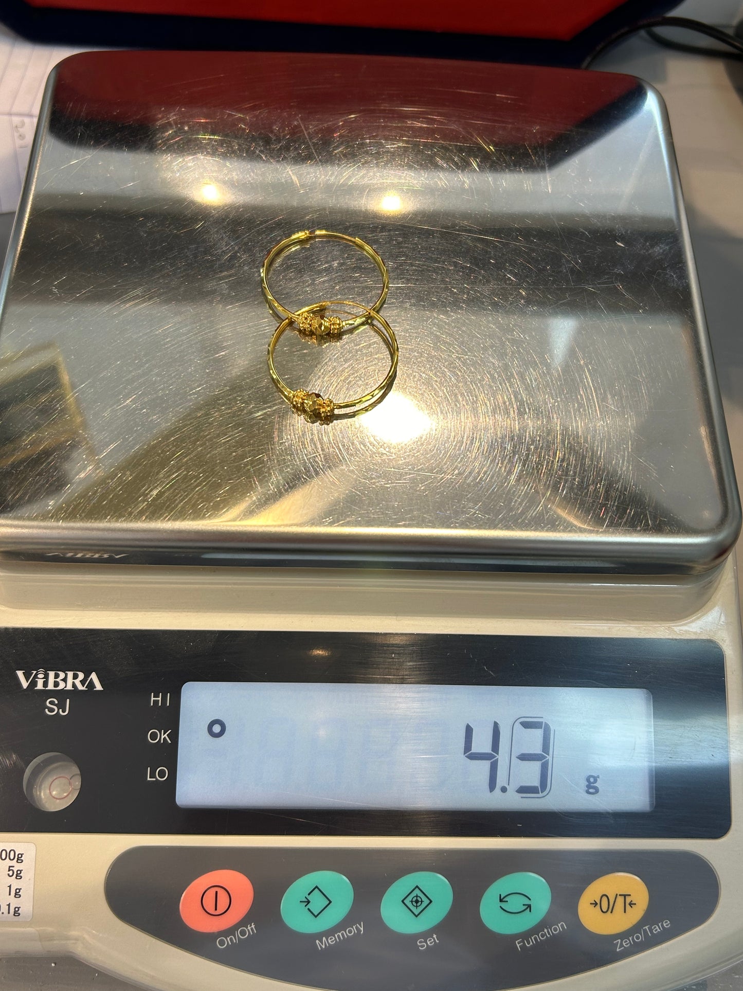 22ct Gold Earrings – 4.3g, Hallmarked
