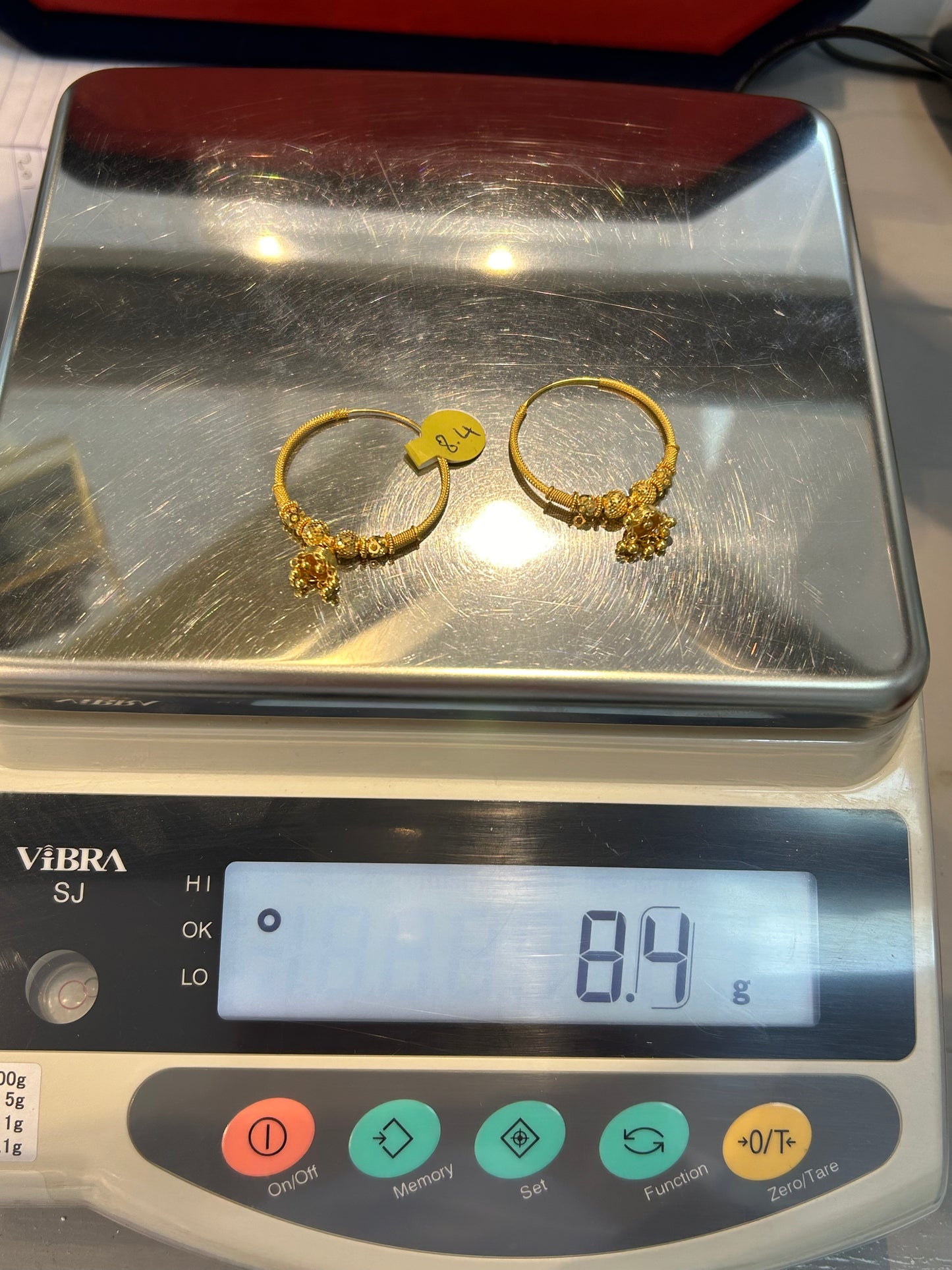 22ct Gold Earrings – 8.4g, Hallmarked