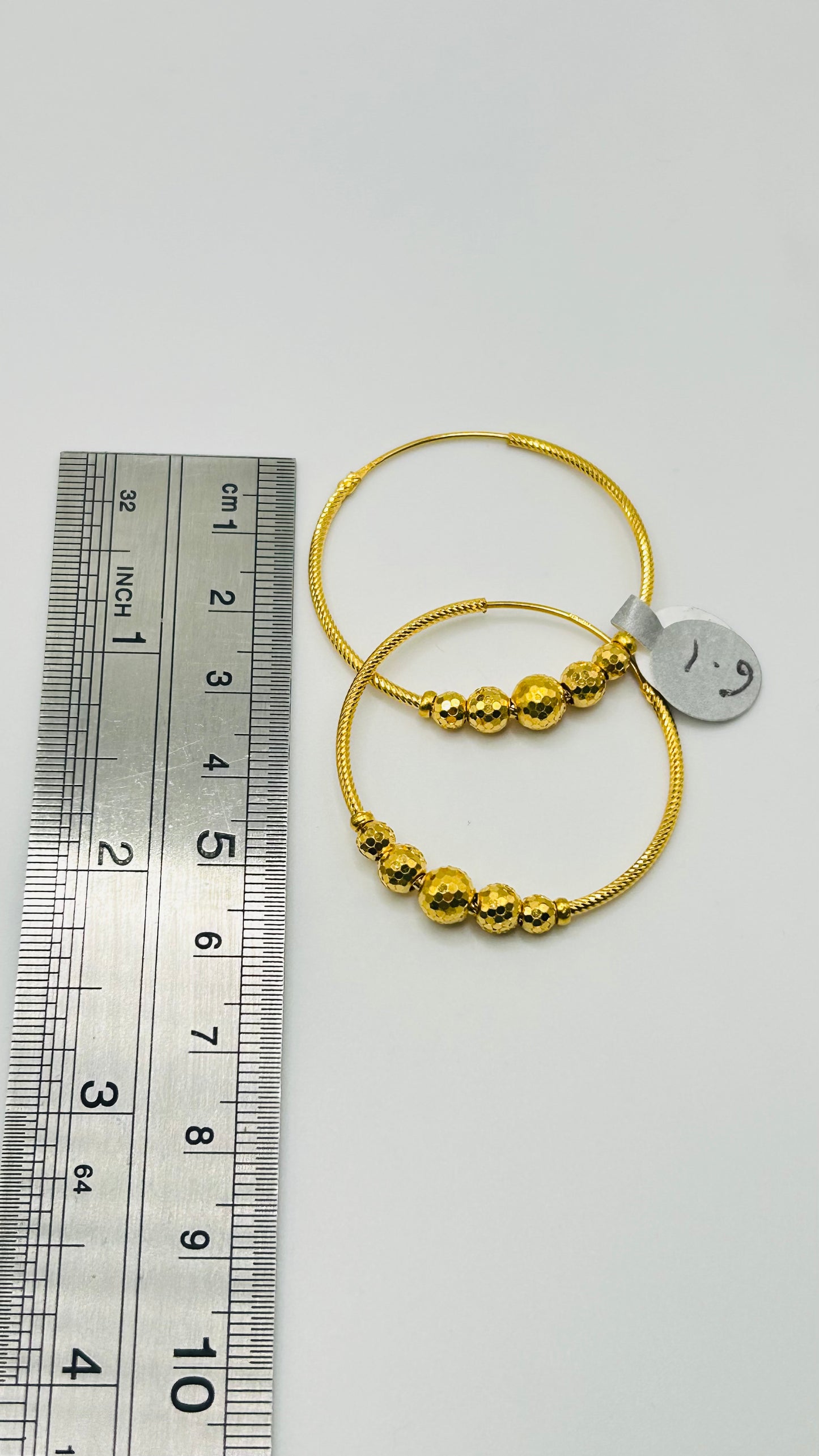 22ct Gold Earrings 6.1 grams Hallmarked