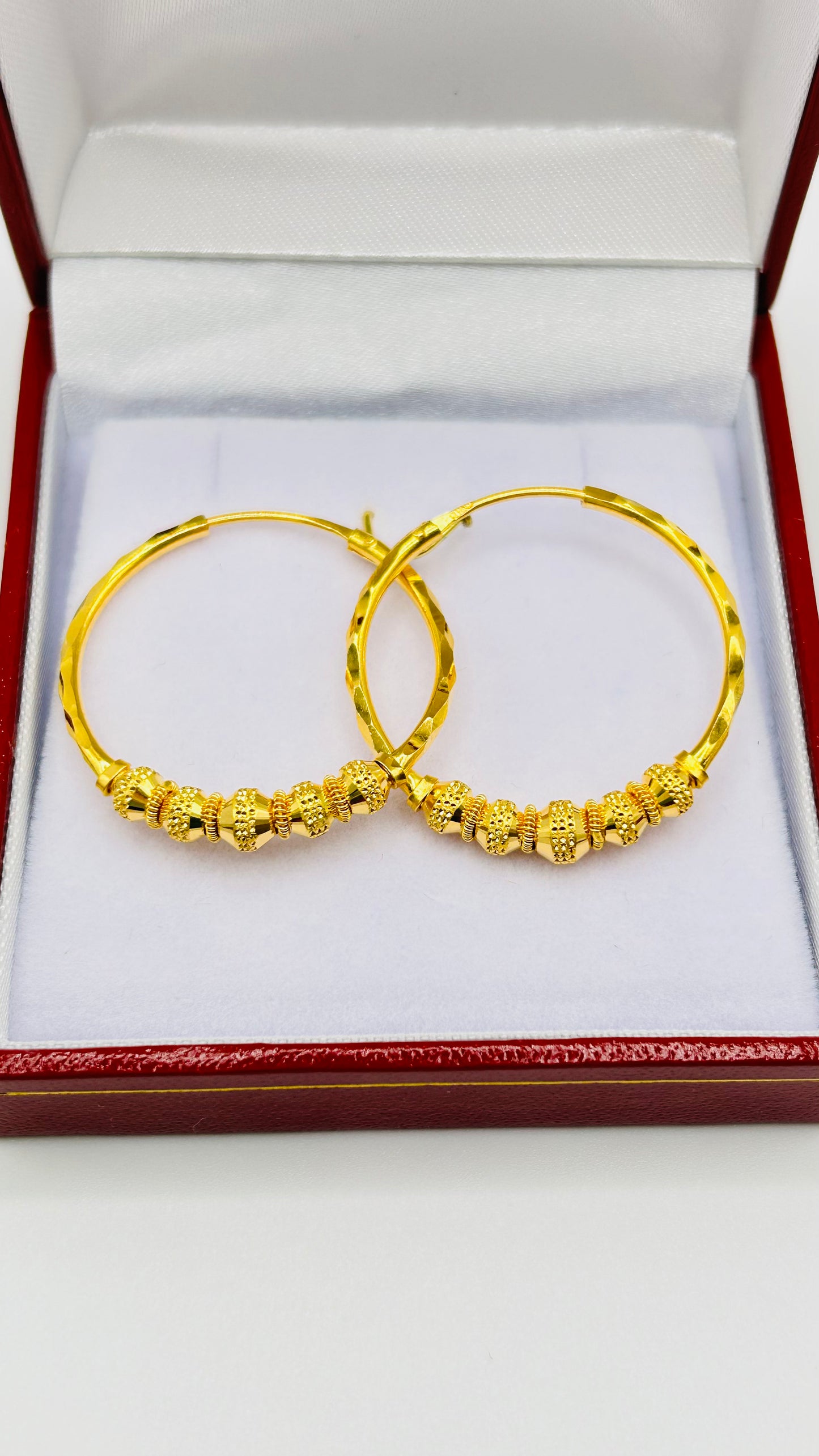 22ct Gold Earrings – 6.0g, Hallmarked