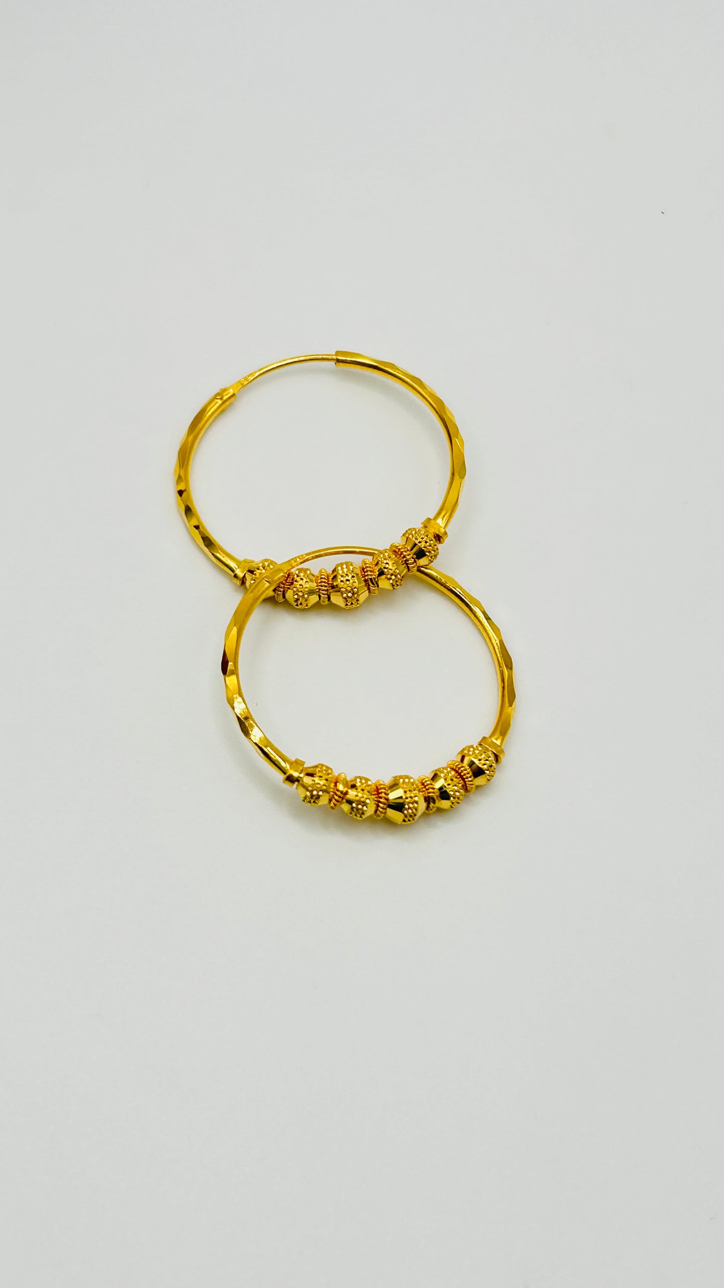22ct Gold Earrings – 6.0g, Hallmarked
