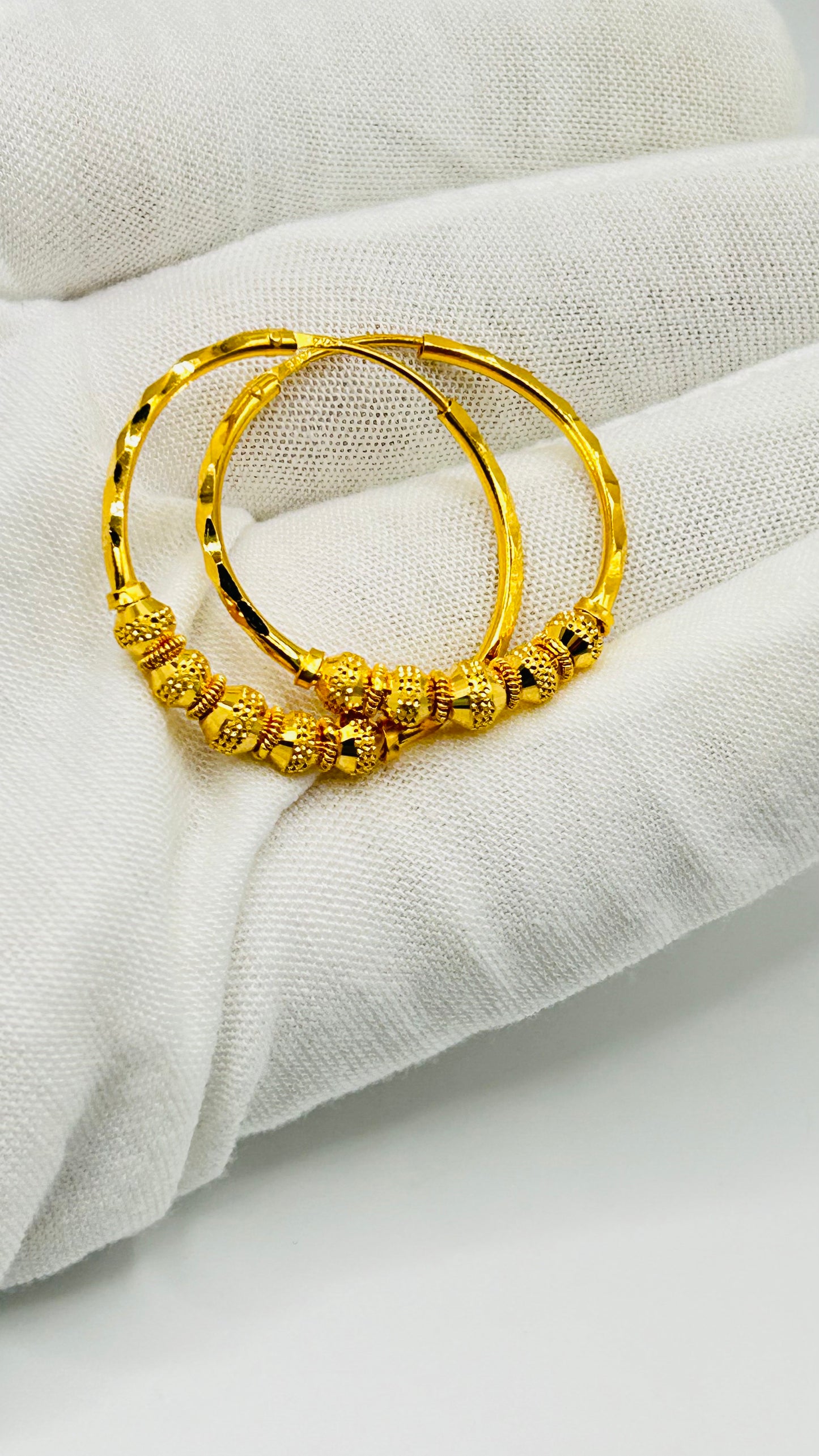 22ct Gold Earrings – 6.0g, Hallmarked