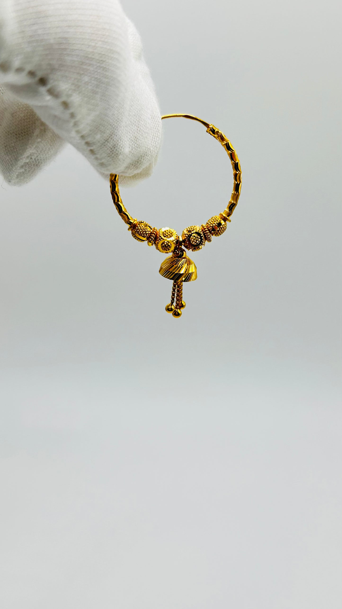 22ct Gold Earrings – 6.7g, Hallmarked