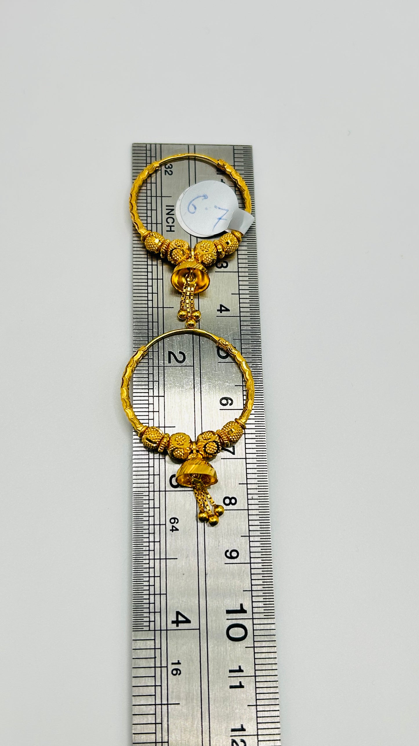 22ct Gold Earrings – 6.7g, Hallmarked