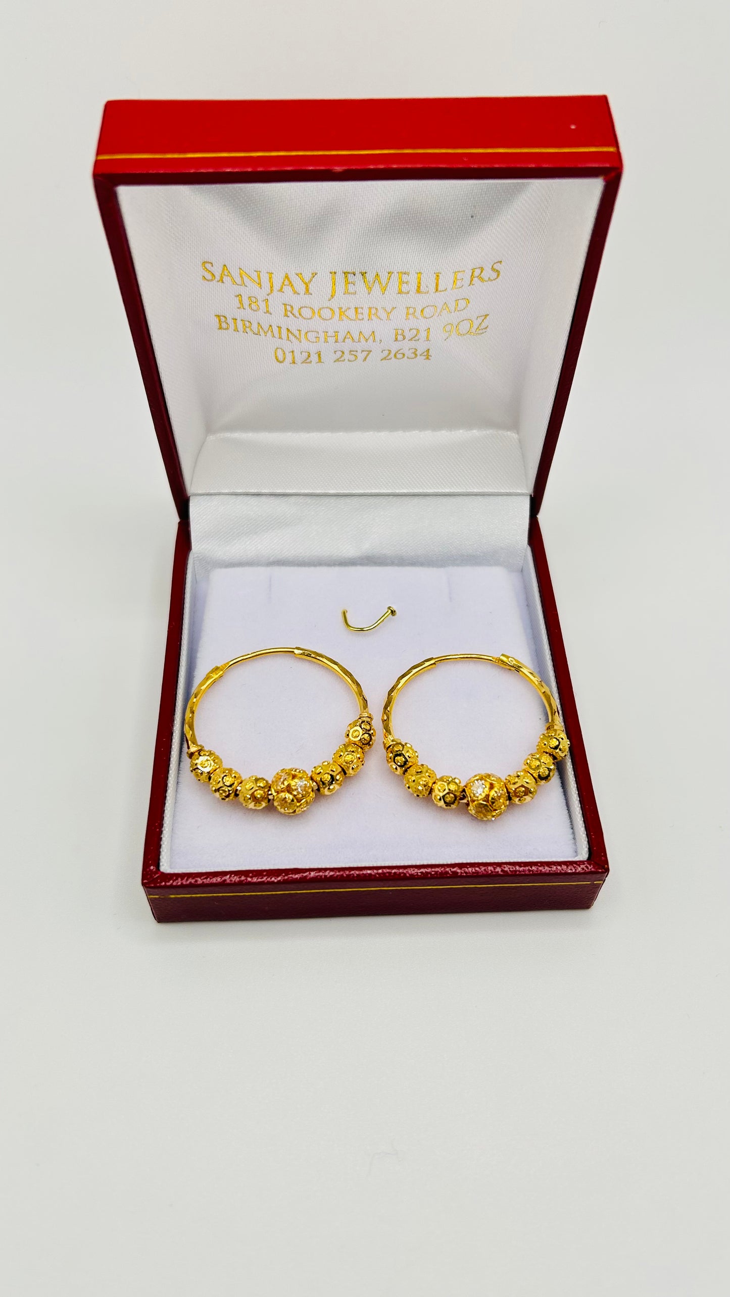 22ct Gold Earrings – 5.8g, Hallmarked