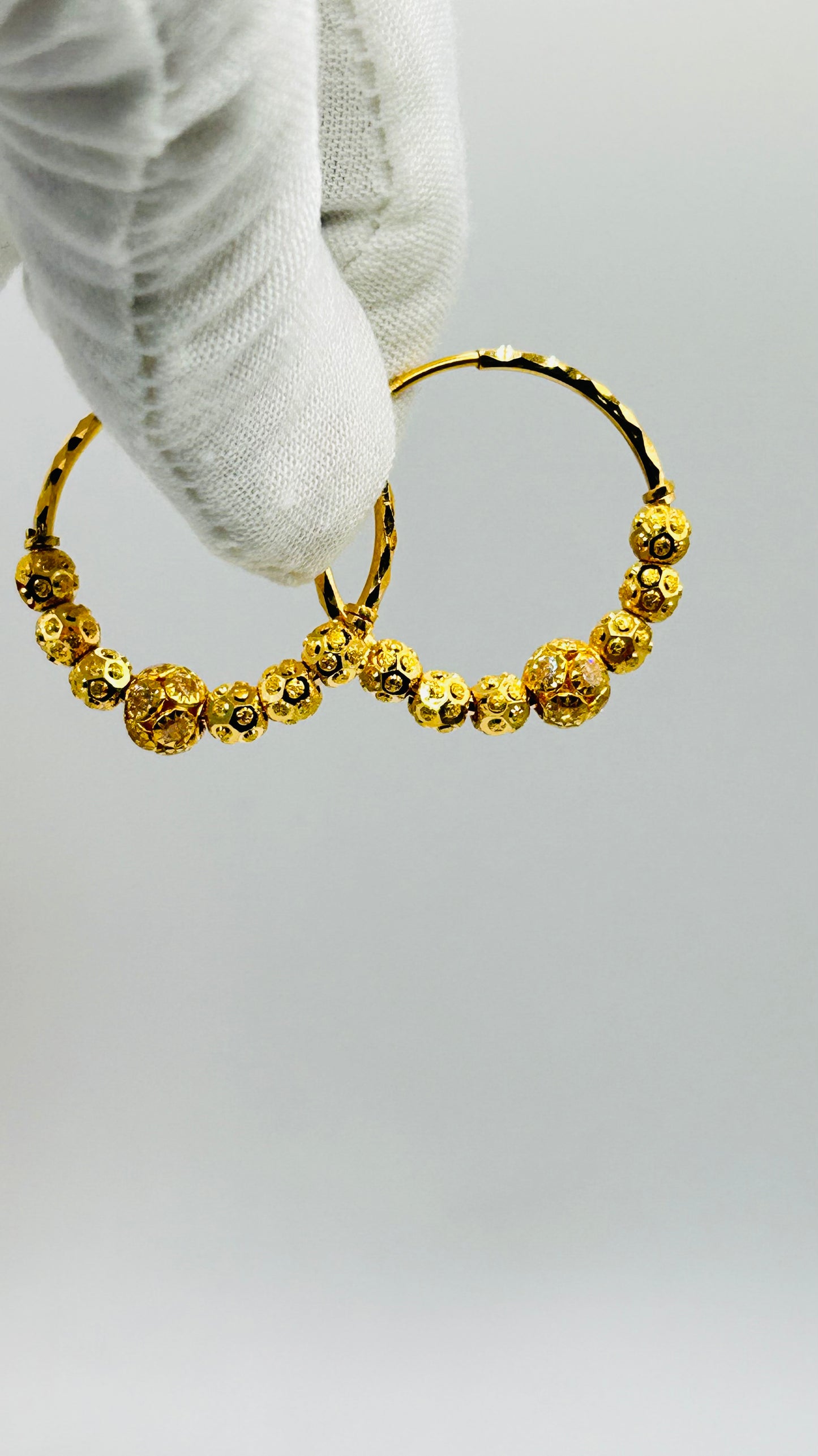 22ct Gold Earrings – 5.8g, Hallmarked