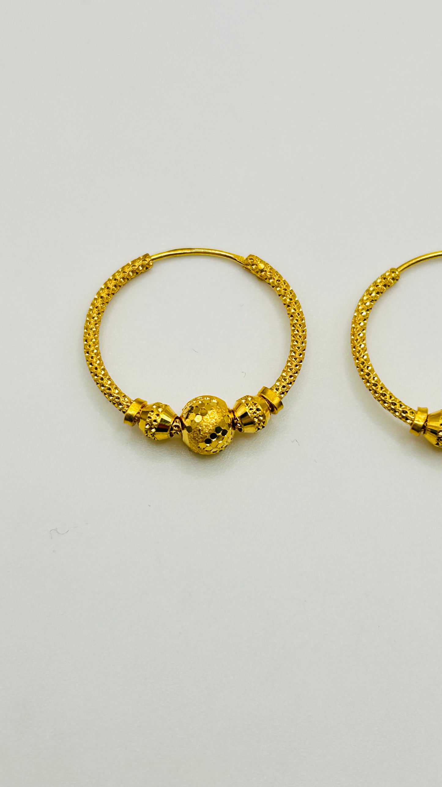 22ct Gold Earrings – 3.4g, Hallmarked