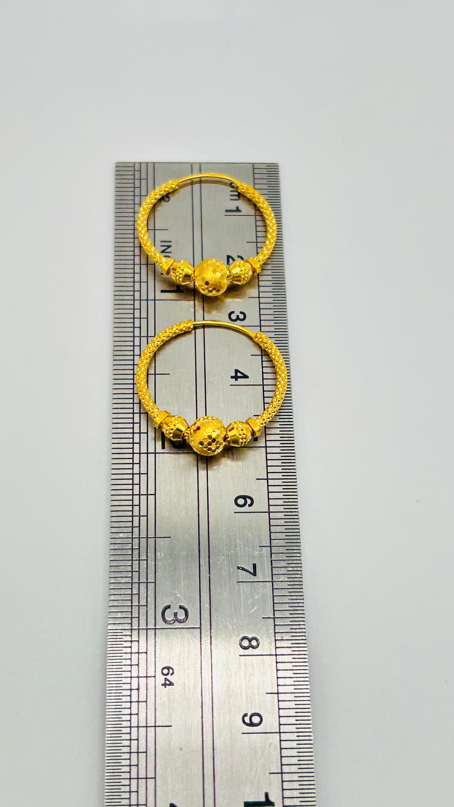 22ct Gold Earrings – 3.4g, Hallmarked