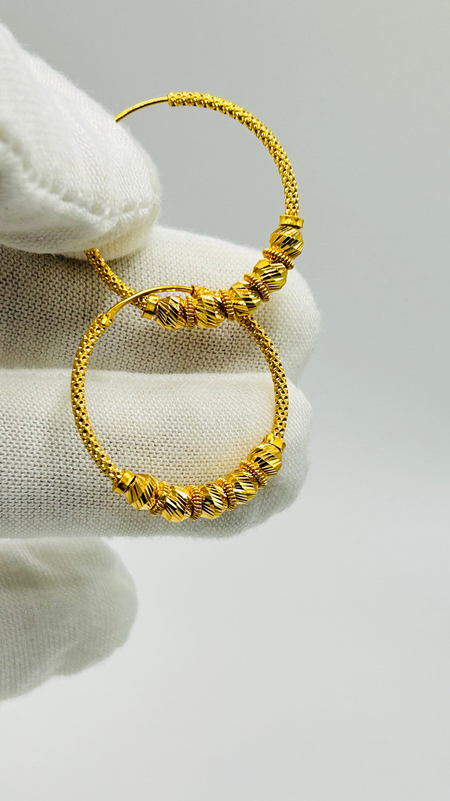 22ct Gold Earrings – 4.0g, Hallmarked