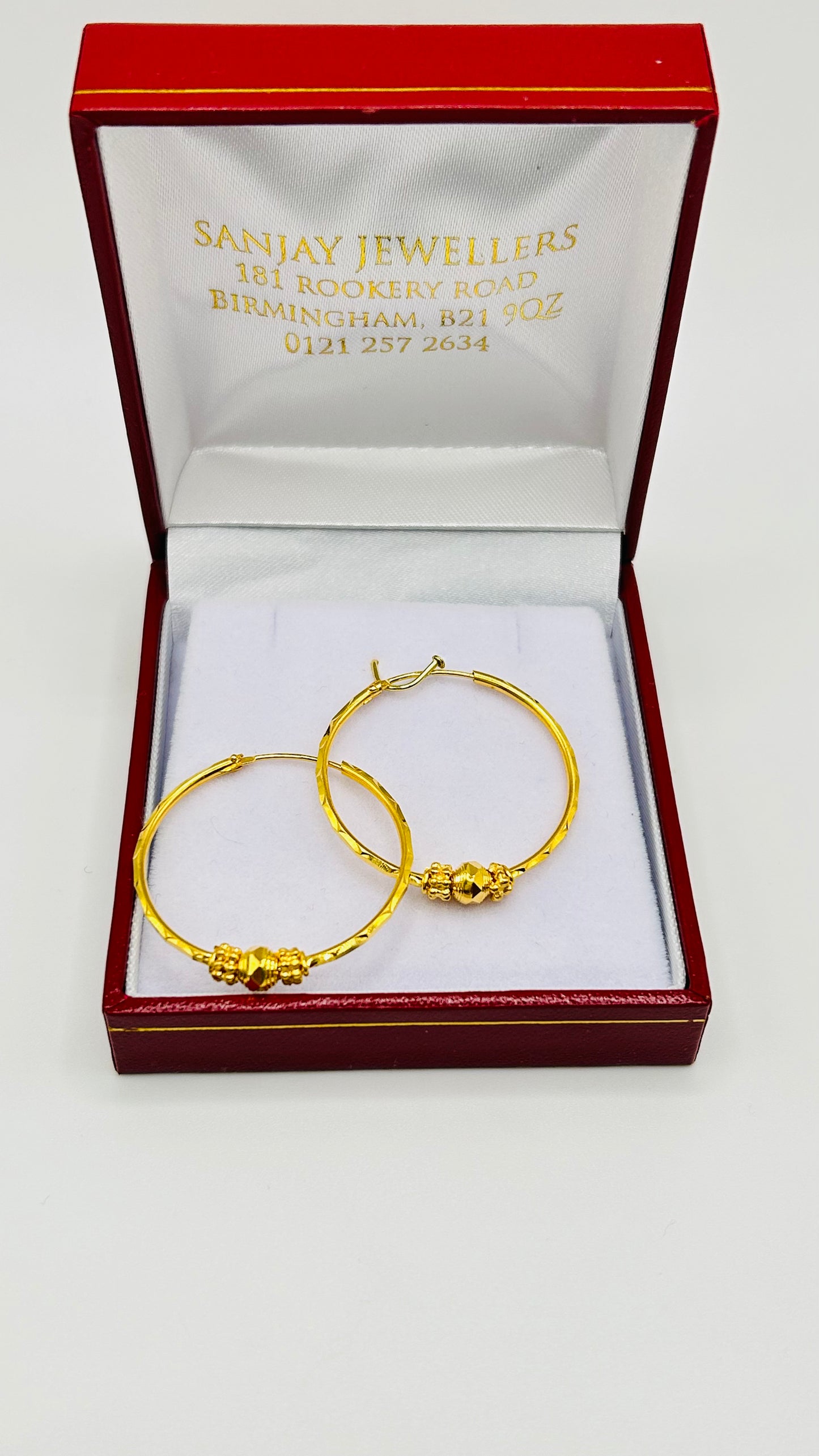 22ct Gold Earrings – 4.3g, Hallmarked