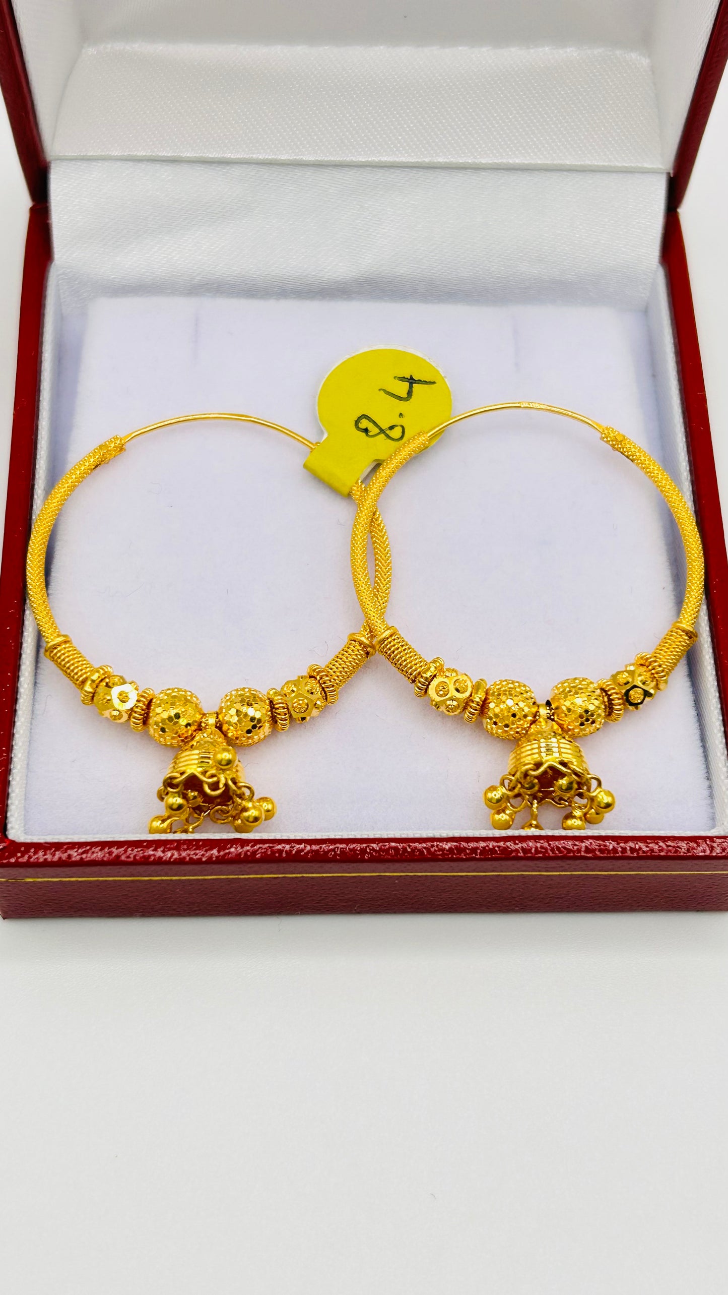 22ct Gold Earrings – 8.4g, Hallmarked