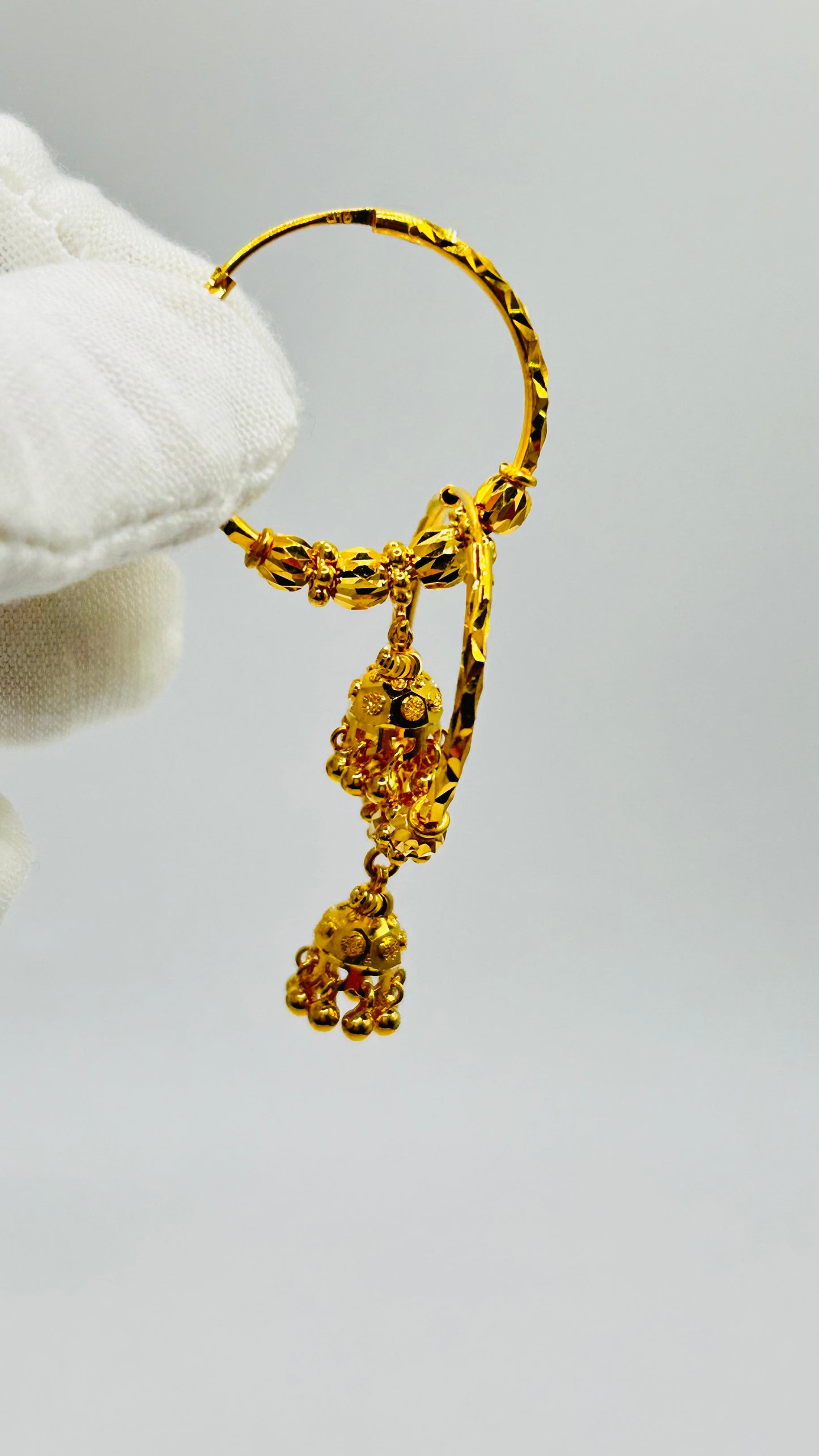 22ct Gold Earrings – 7.5g, Hallmarked