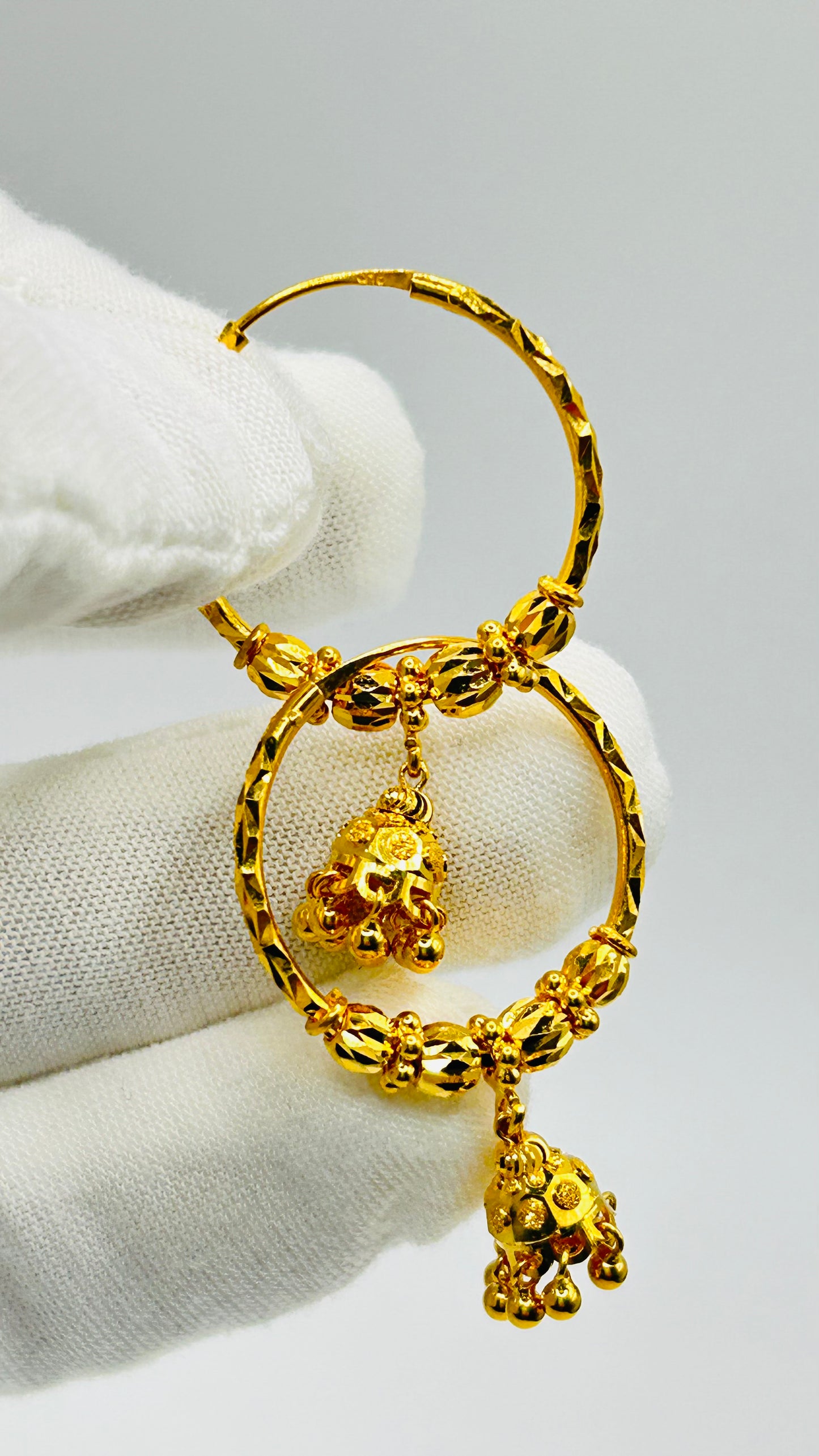 22ct Gold Earrings – 7.5g, Hallmarked
