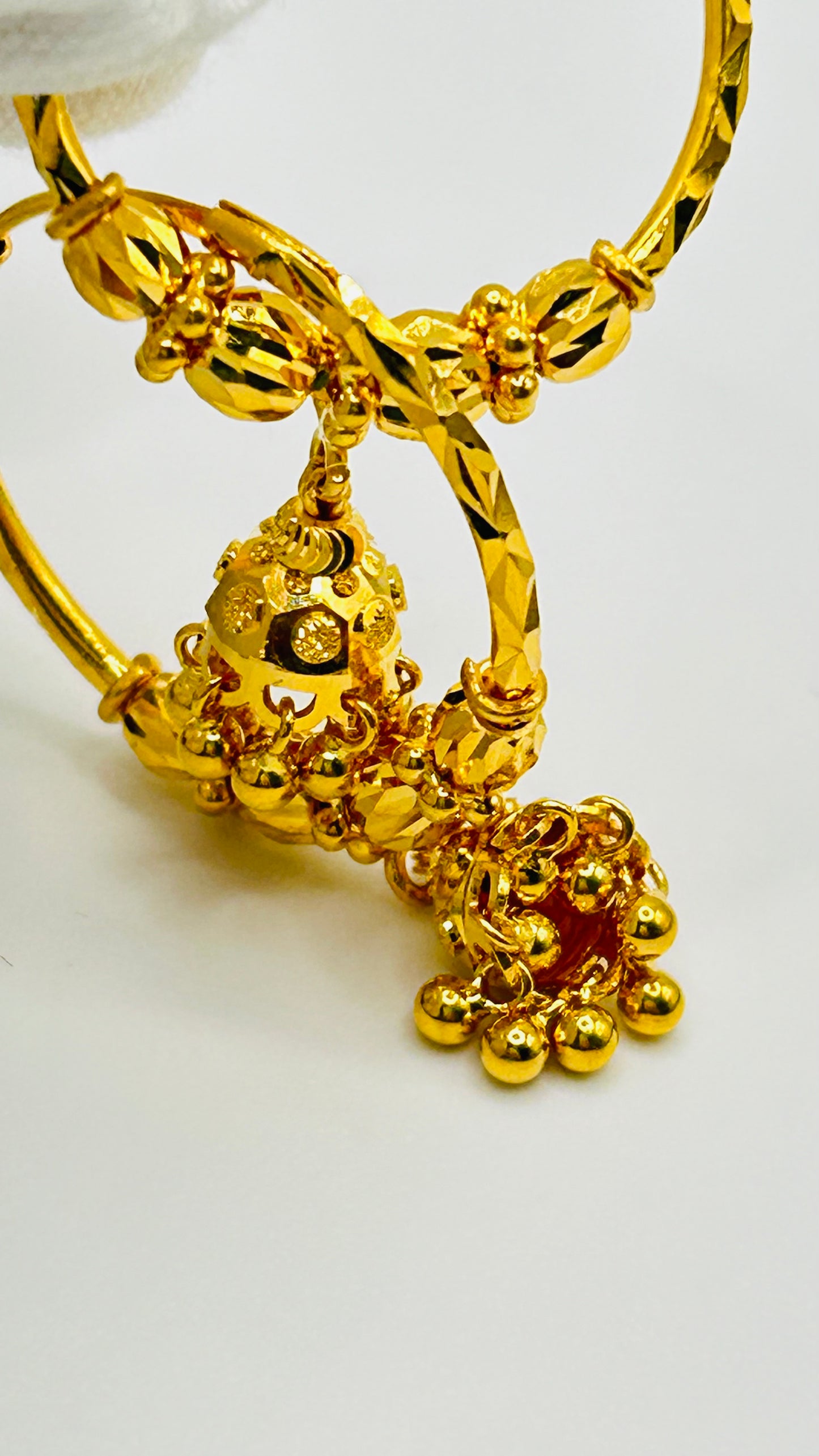 22ct Gold Earrings – 7.5g, Hallmarked