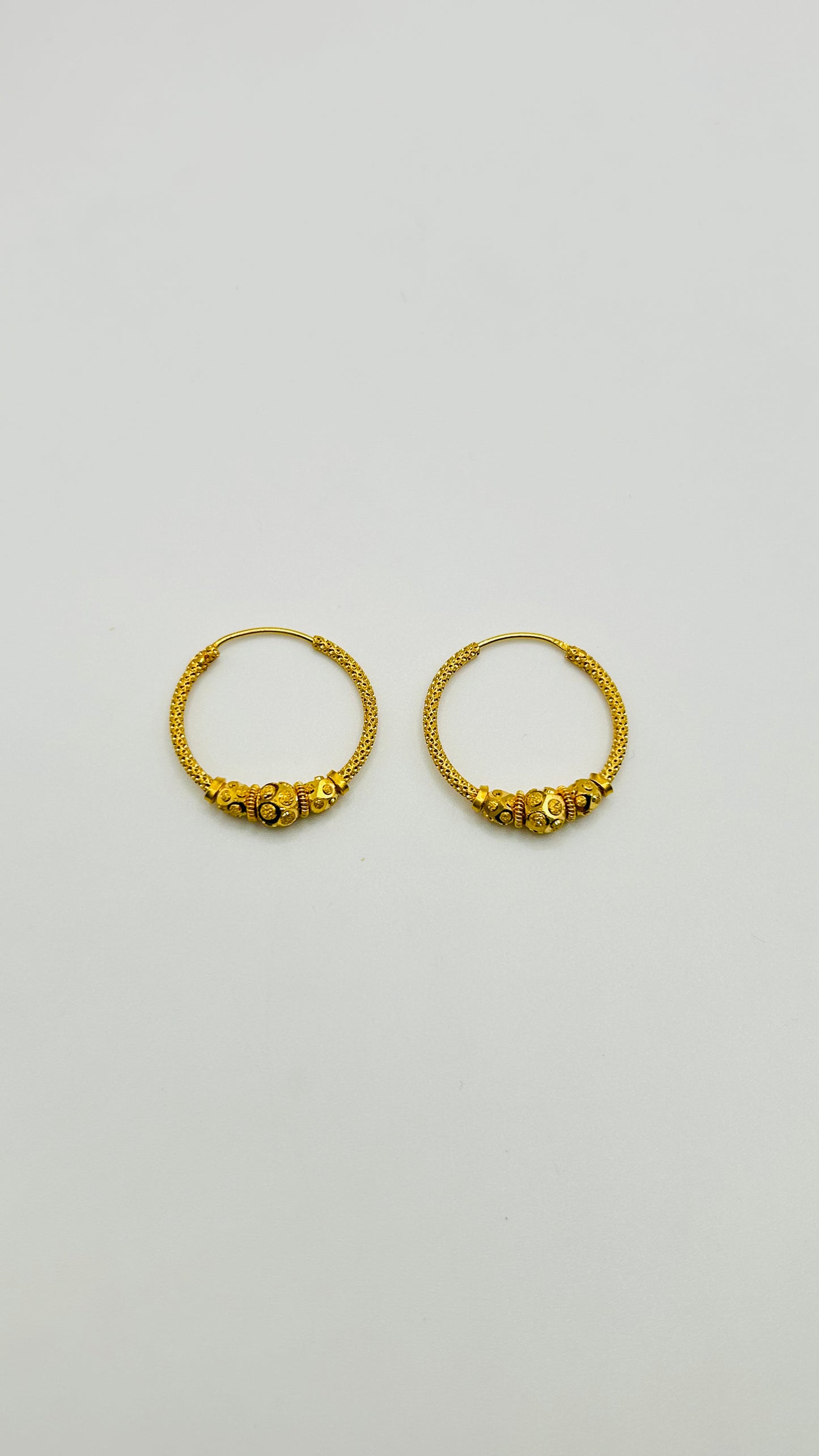 22ct Gold Earrings – 3.3g, Hallmarked